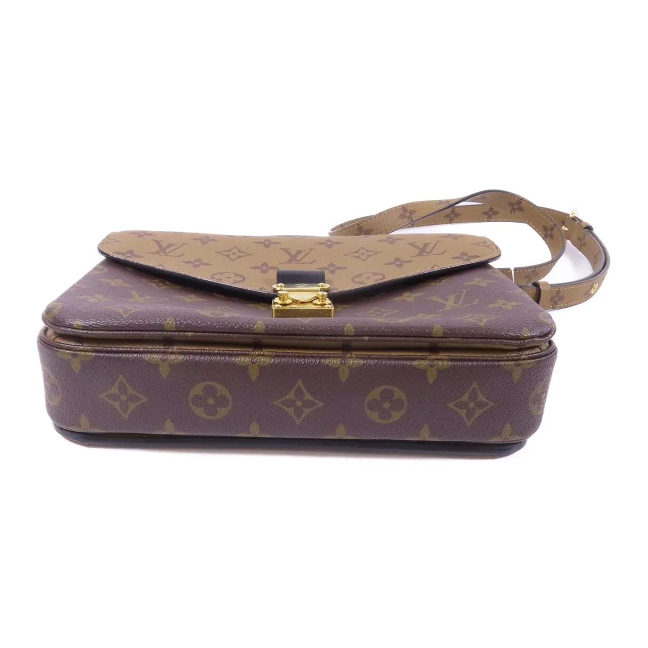 LOUIS VUITTON Pochette Metis M44876 兩用包 塗層帆布 棕色 / Brown 塗層帆布 中古品A - 縮圖 4