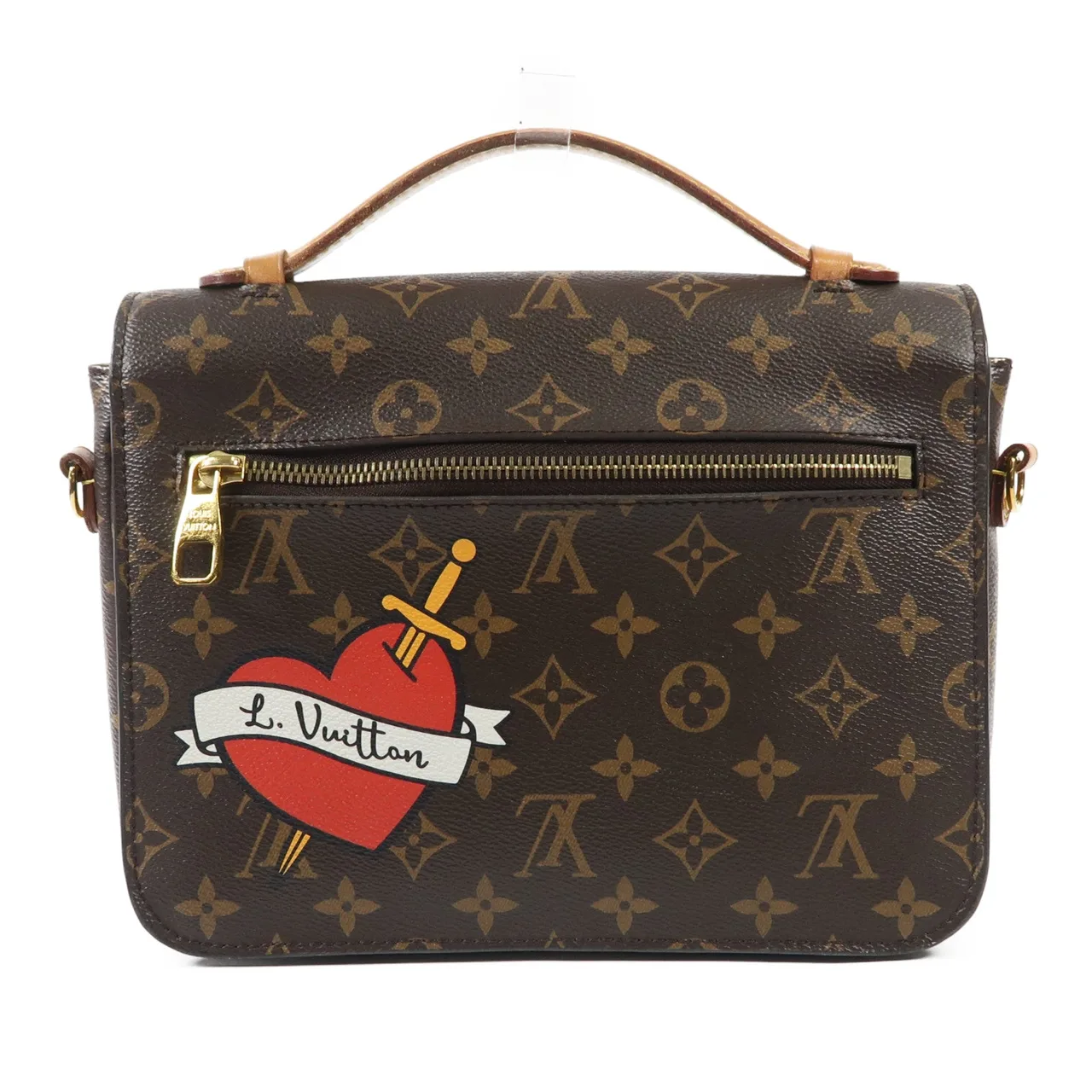 LOUIS VUITTON Pochette Metis M43991 兩用包 塗層帆布 棕色 / Brown/Multicolor 塗層帆布 中古品B - 縮圖 2