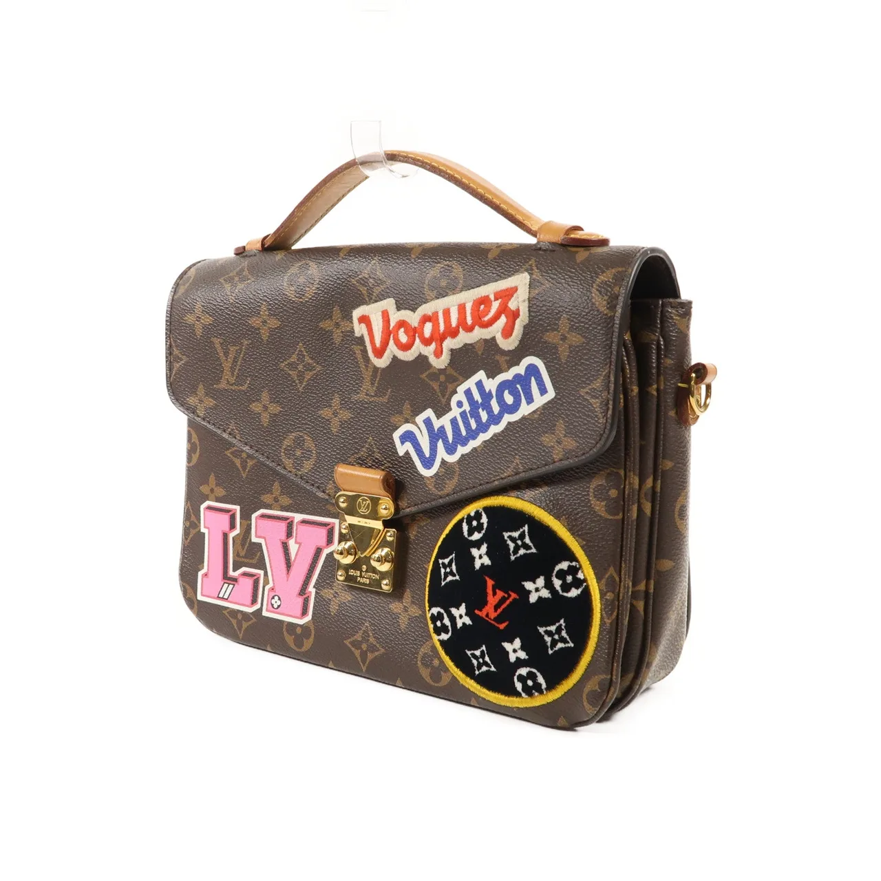 LOUIS VUITTON Pochette Metis M43991 兩用包 塗層帆布 棕色 / Brown/Multicolor 塗層帆布 中古品B - 縮圖 3