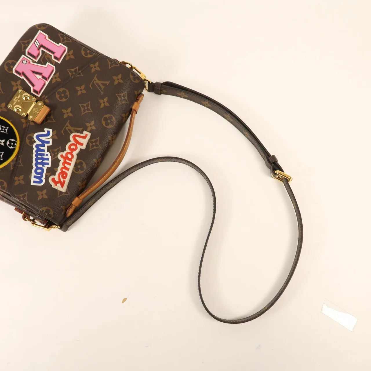 LOUIS VUITTON Pochette Metis M43991 兩用包 塗層帆布 棕色 / Brown/Multicolor 塗層帆布 中古品B - 縮圖 9