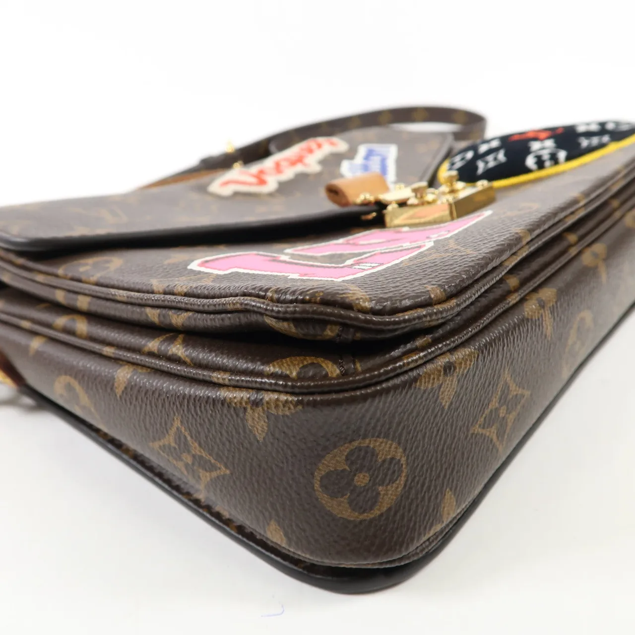 LOUIS VUITTON Pochette Metis M43991 兩用包 塗層帆布 棕色 / Brown/Multicolor 塗層帆布 中古品B - 縮圖 10