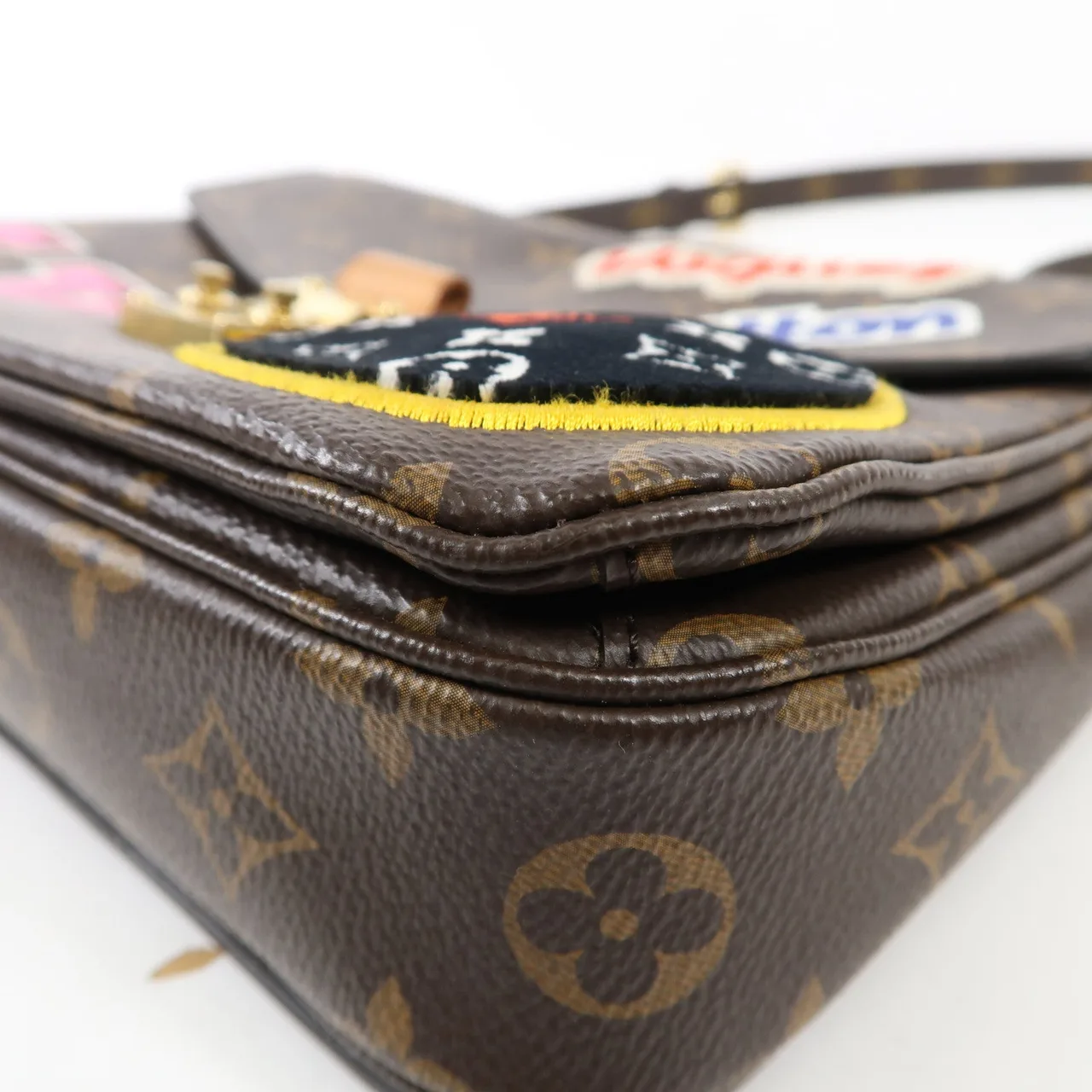 LOUIS VUITTON Pochette Metis M43991 兩用包 塗層帆布 棕色 / Brown/Multicolor 塗層帆布 中古品B - 縮圖 11