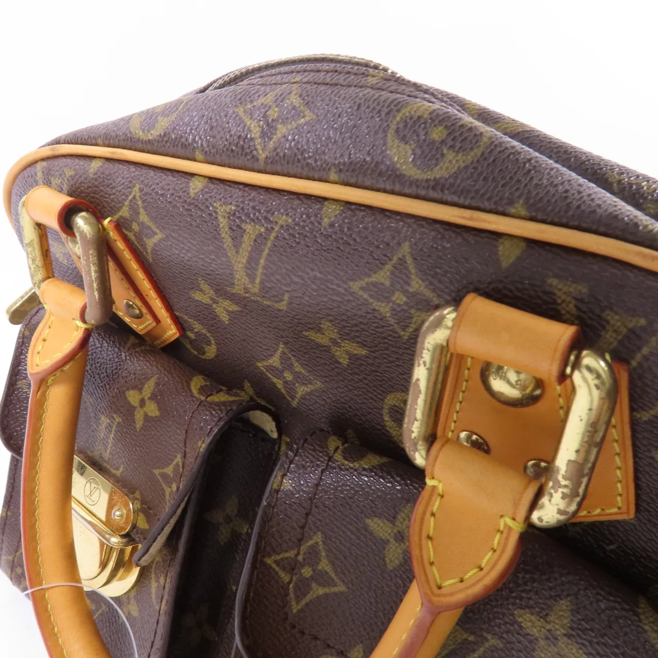 LOUIS VUITTON Manhattan M40026 手提包 塗層帆布 棕色 / Brown 塗層帆布 中古品B - 縮圖 13