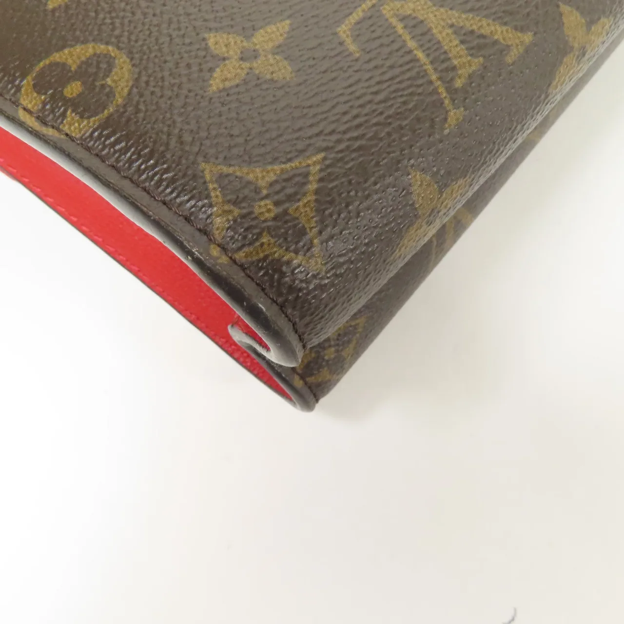 LOUIS VUITTON Victoire M41731 肩背包 塗層帆布 棕色 / 紅色 / Brown/Red 塗層帆布 中古品A - 縮圖 8