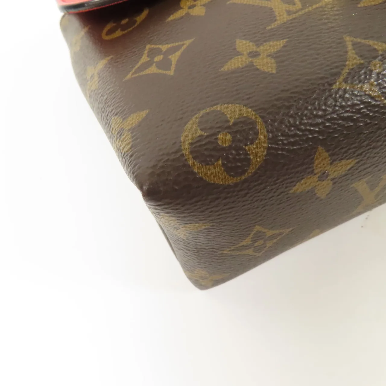 LOUIS VUITTON Locky M44322 兩用包 塗層帆布 棕色 / 紅色 / Brown/Red 塗層帆布 中古品A - 縮圖 6