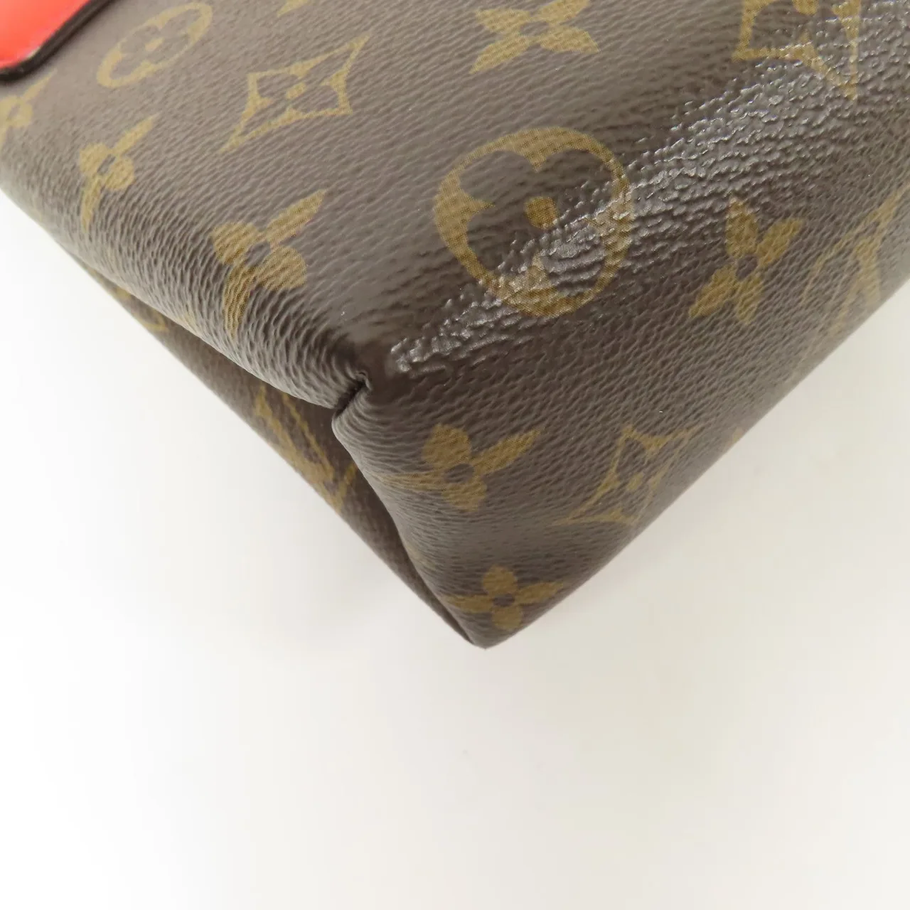 LOUIS VUITTON Locky M44322 兩用包 塗層帆布 棕色 / 紅色 / Brown/Red 塗層帆布 中古品A - 縮圖 8