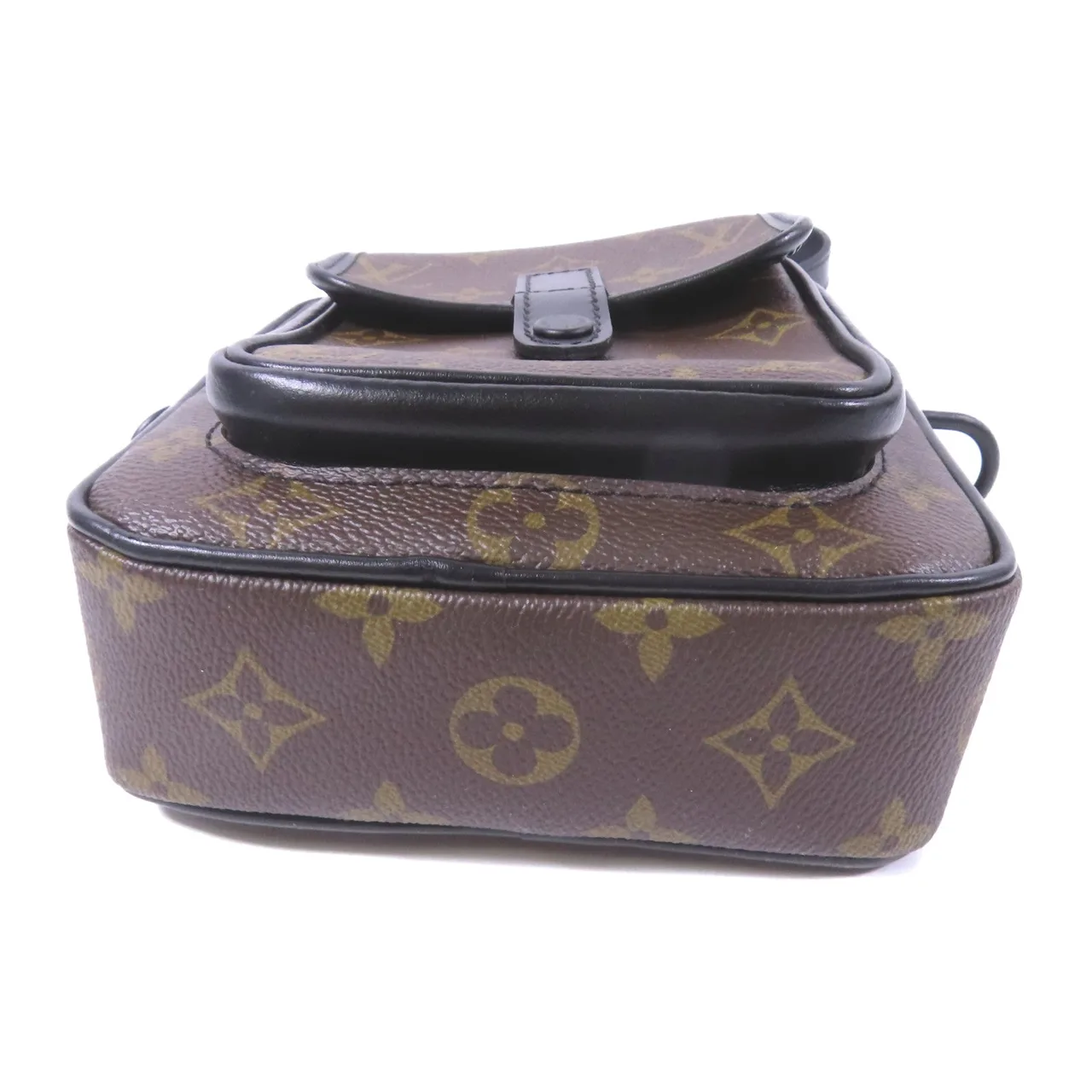 LOUIS VUITTON Christopher M69404 肩背包 塗層帆布 棕色 / 黑色 / Brown 塗層帆布 中古品A - 縮圖 4