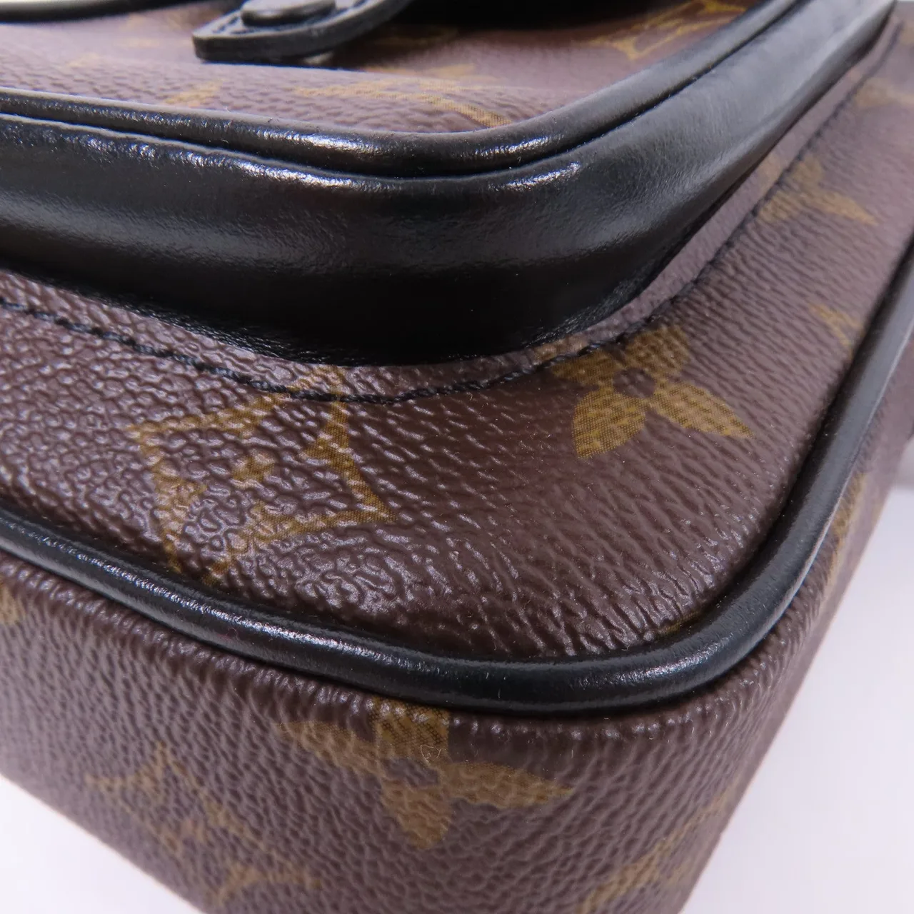 LOUIS VUITTON Christopher M69404 肩背包 塗層帆布 棕色 / 黑色 / Brown 塗層帆布 中古品A - 縮圖 7
