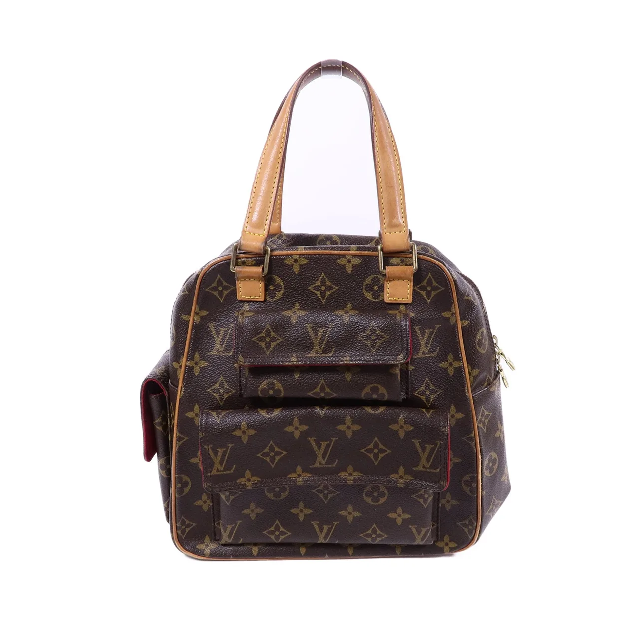 LOUIS VUITTON Excentri-cite M51161 手提包 塗層帆布 棕色 / Brown