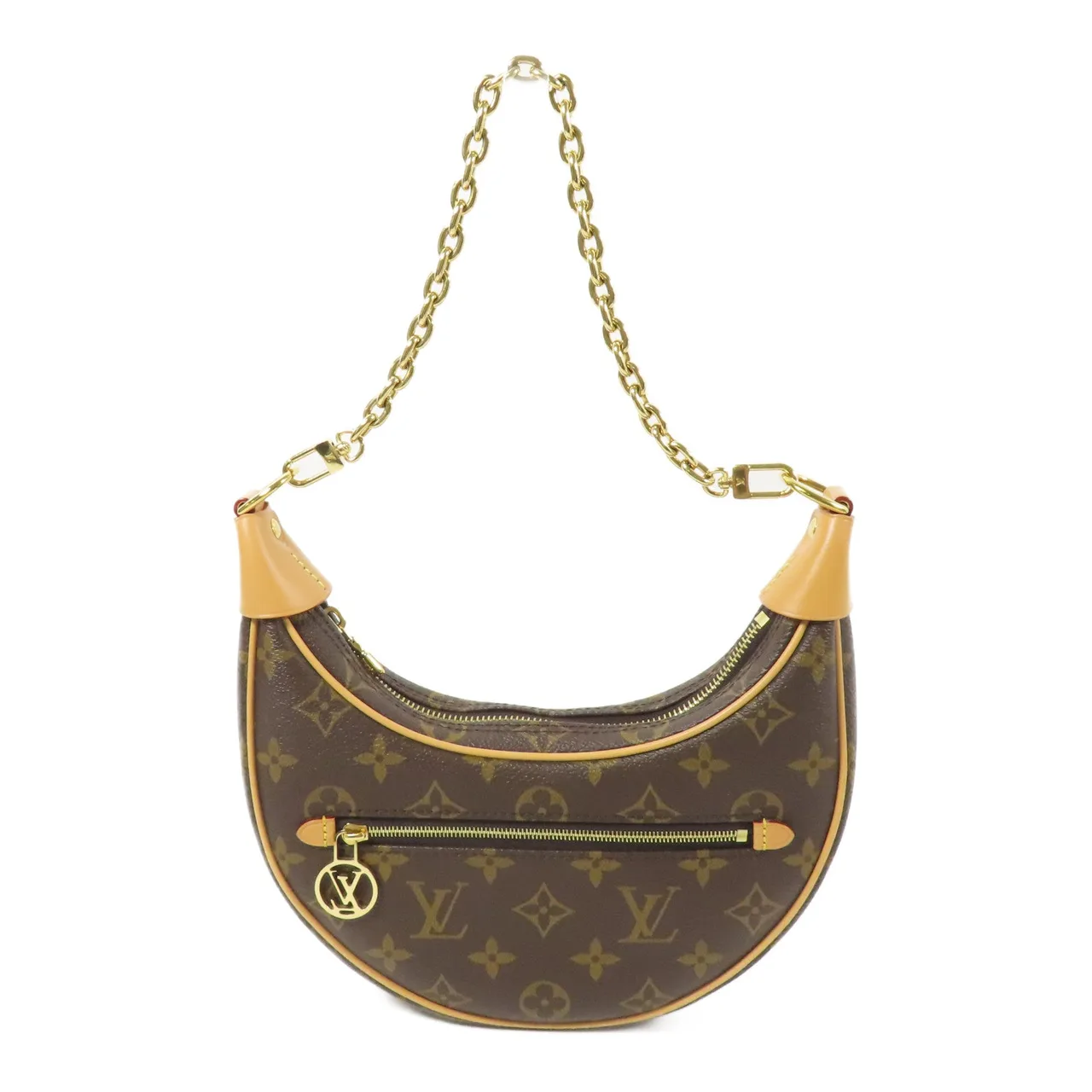 LOUIS VUITTON Loop M81098 兩用包 塗層帆布 棕色 / Brown 塗層帆布 中古品A - 縮圖 3