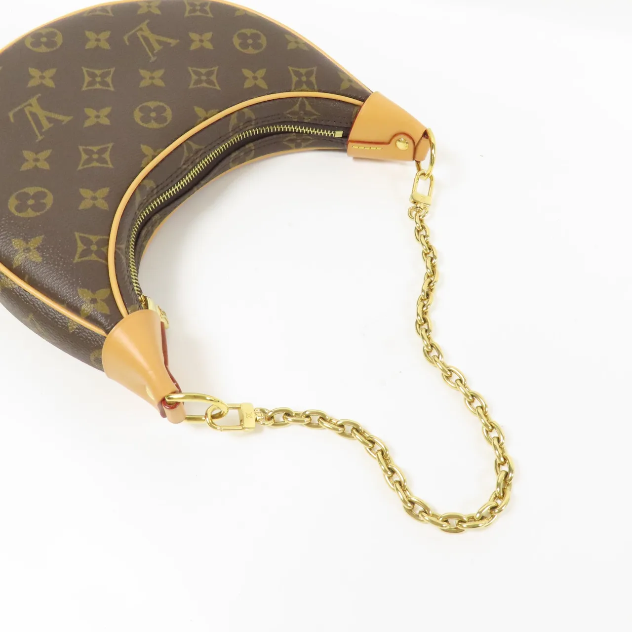 LOUIS VUITTON Loop M81098 兩用包 塗層帆布 棕色 / Brown 塗層帆布 中古品A - 縮圖 10