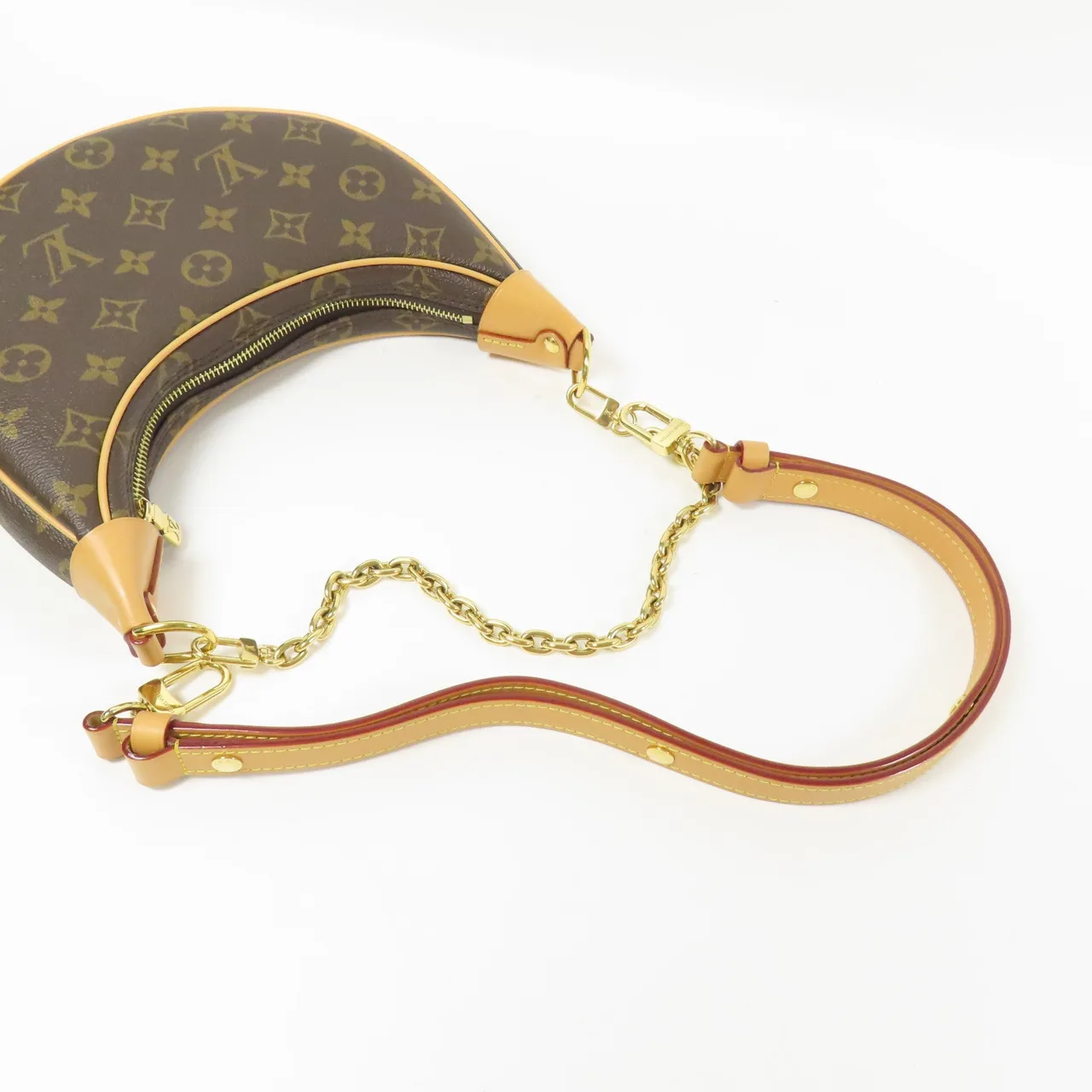 LOUIS VUITTON Loop M81098 兩用包 塗層帆布 棕色 / Brown 塗層帆布 中古品A - 縮圖 11