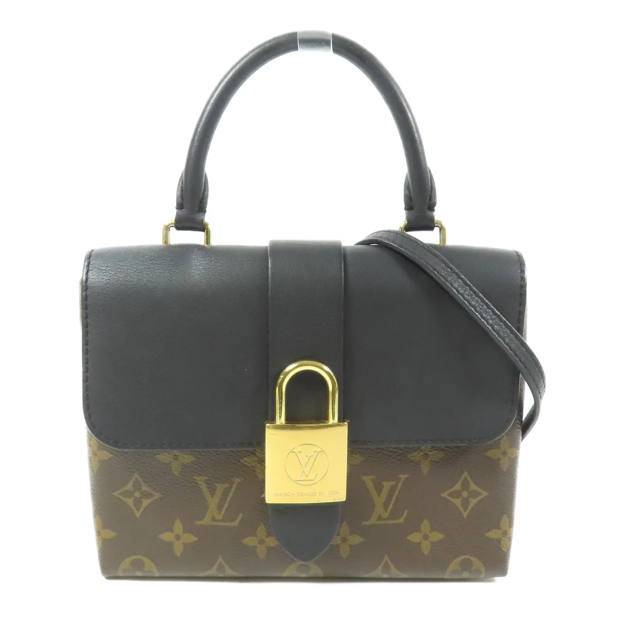 LOUIS VUITTON Locky M44141 兩用包 塗層帆布 棕色 / 黑色 / Brown/Black