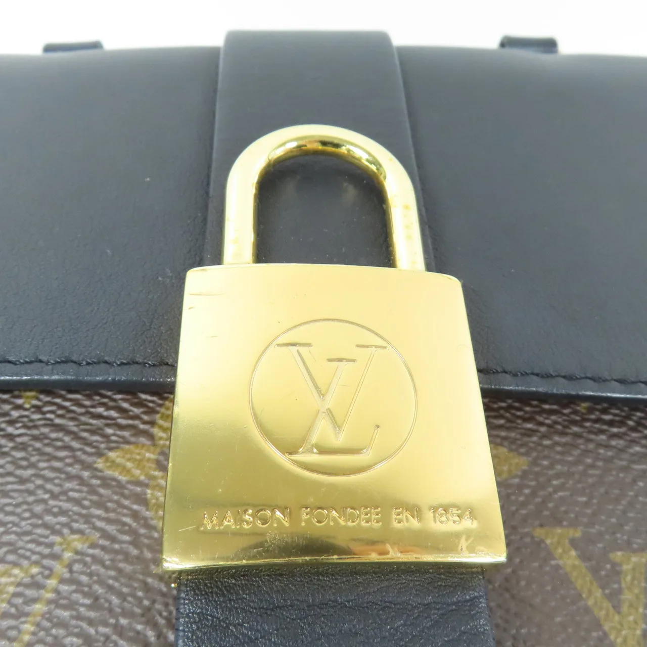 LOUIS VUITTON Locky M44141 兩用包 塗層帆布 棕色 / 黑色 / Brown/Black 塗層帆布 中古品B - 縮圖 13