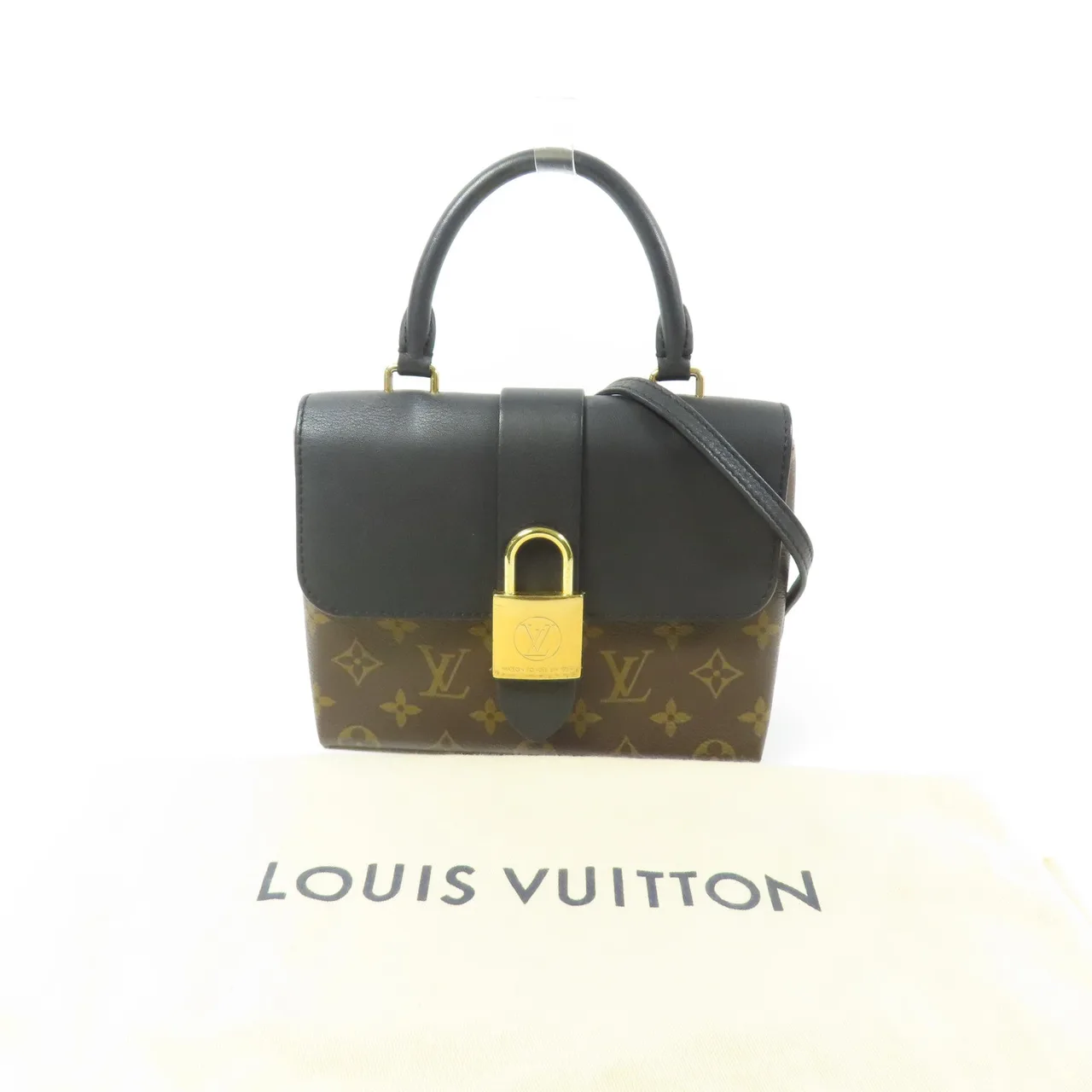 LOUIS VUITTON Locky M44141 兩用包 塗層帆布 棕色 / 黑色 / Brown/Black 塗層帆布 中古品B - 縮圖 15