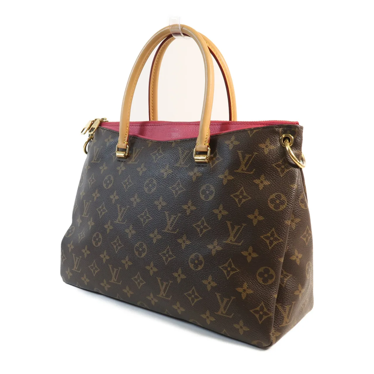 LOUIS VUITTON Pallas M50067 兩用包 塗層帆布 棕色 / Brown 塗層帆布 中古品A - 縮圖 3