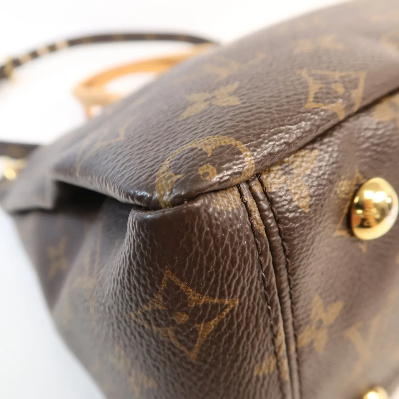 LOUIS VUITTON Pallas M50067 兩用包 塗層帆布 棕色 / Brown 塗層帆布 中古品A - 縮圖 10