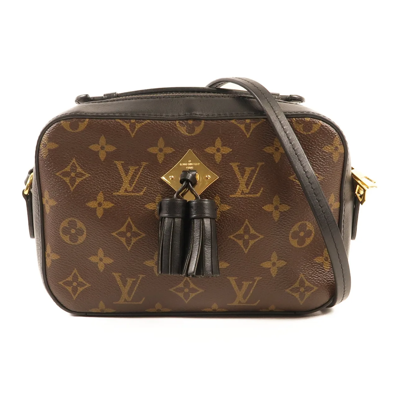 LOUIS VUITTON Saintonge M43555 兩用包 塗層帆布 棕色 / Brown/Black