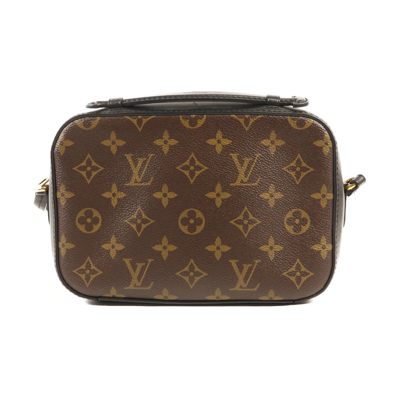 LOUIS VUITTON Saintonge M43555 兩用包 塗層帆布 棕色 / Brown/Black 塗層帆布 中古品A - 縮圖 2