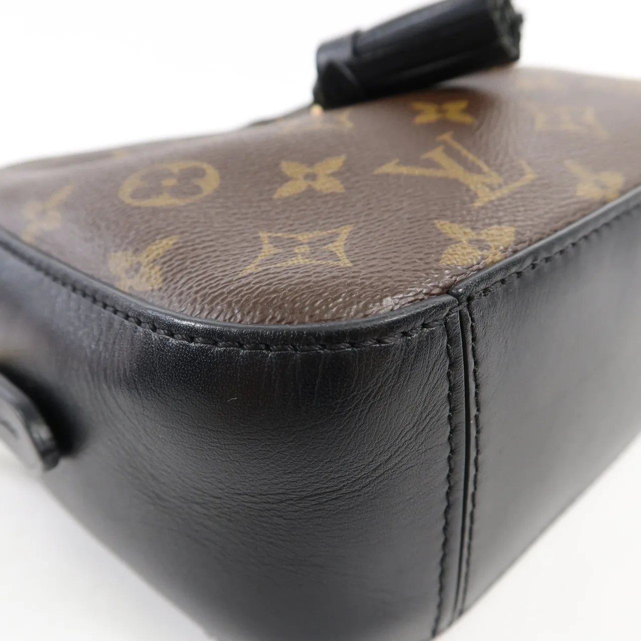LOUIS VUITTON Saintonge M43555 兩用包 塗層帆布 棕色 / Brown/Black 塗層帆布 中古品A - 縮圖 11