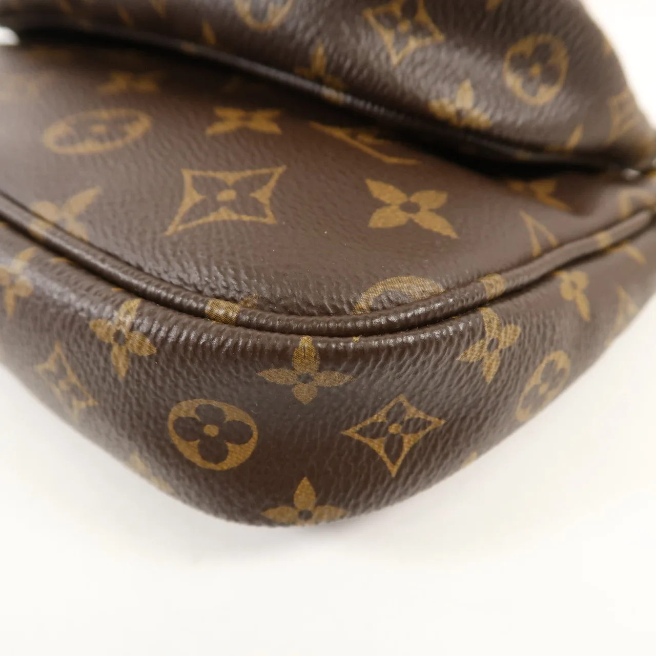 LOUIS VUITTON Multi Pochette M44840 兩用包 塗層帆布 棕色 / Brown/Pink 塗層帆布 中古品A - 縮圖 10