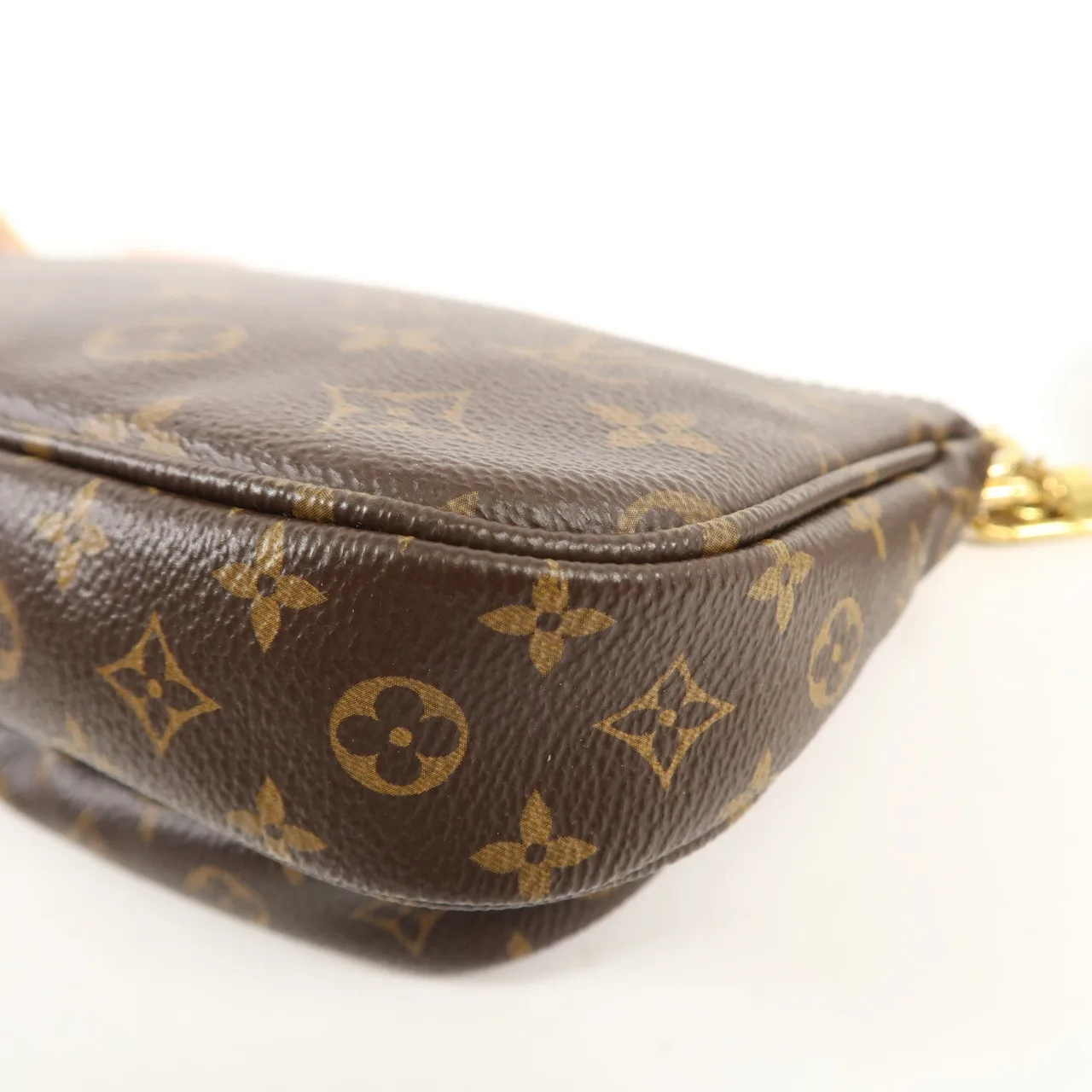 LOUIS VUITTON Multi Pochette M44840 兩用包 塗層帆布 棕色 / Brown/Pink 塗層帆布 中古品A - 縮圖 12