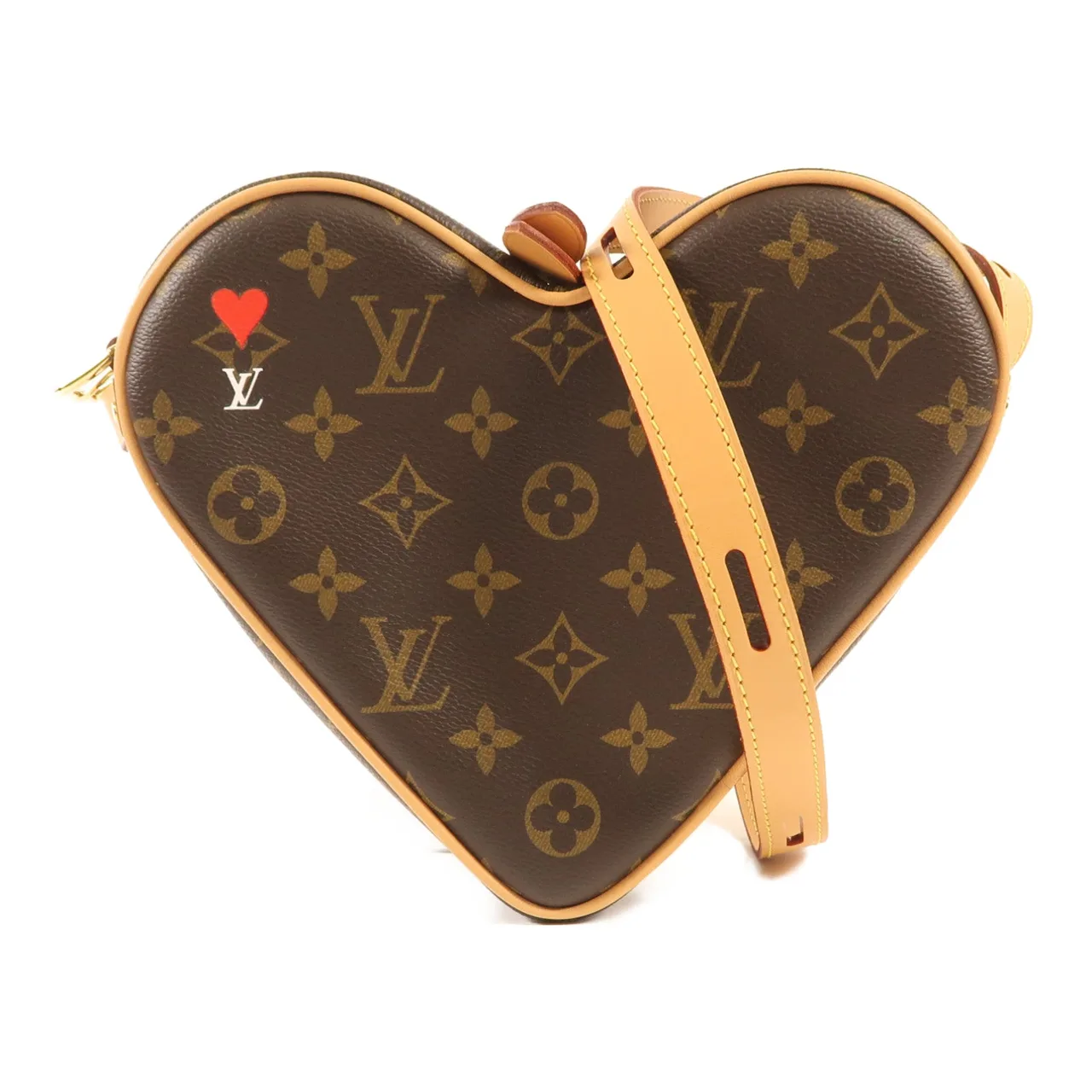 LOUIS VUITTON Game On Coeur M57456 肩背包 塗層帆布 棕色 / Brown