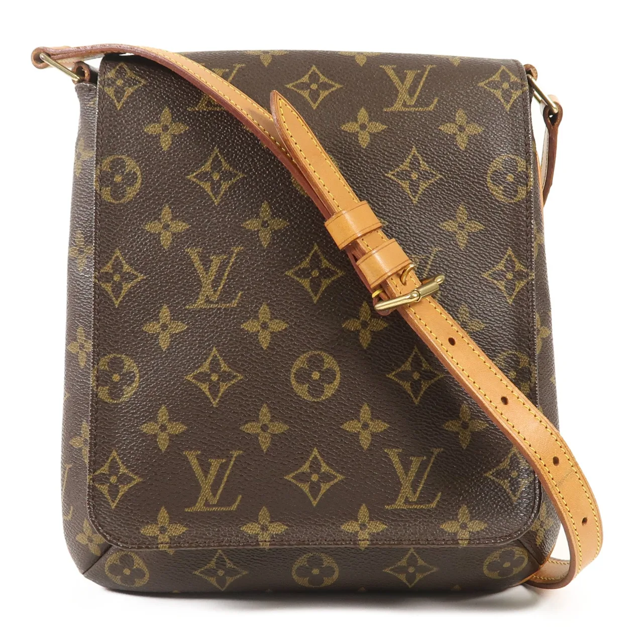 LOUIS VUITTON Musette Salsa M51258 肩背包 塗層帆布 棕色 / Brown