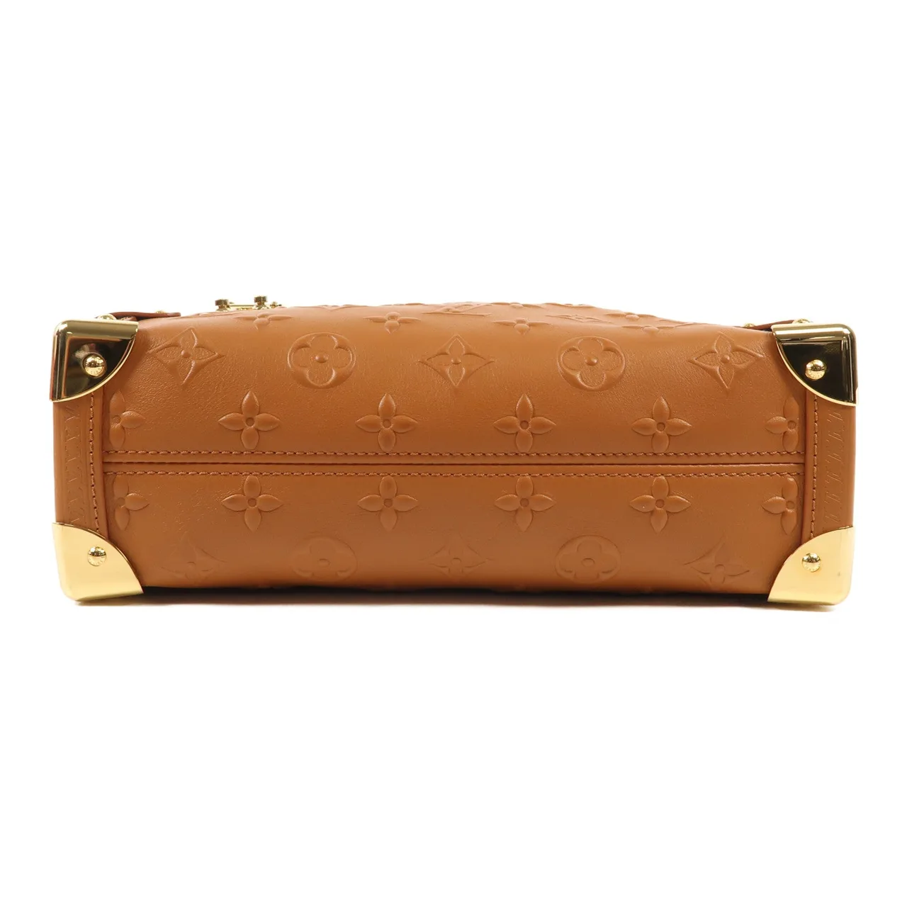 LOUIS VUITTON Side Trunk M21741 兩用包 皮革 棕色 / Sand 皮革 中古品A - 縮圖 4