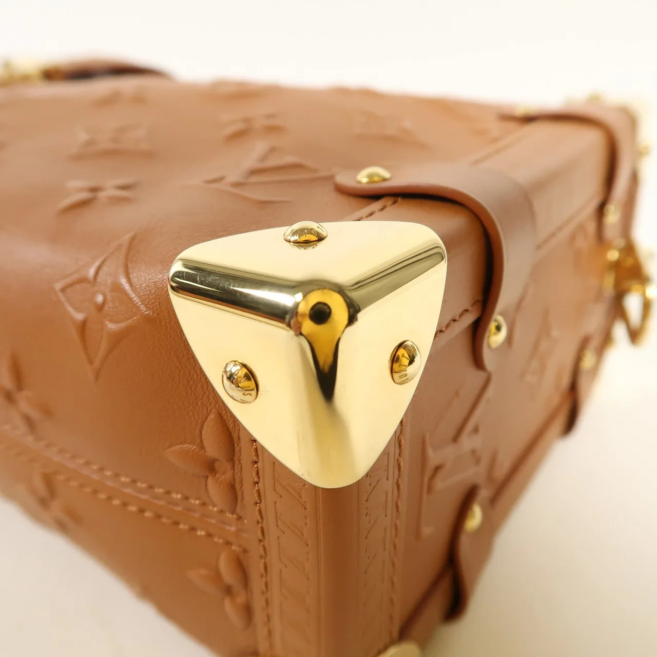 LOUIS VUITTON Side Trunk M21741 兩用包 皮革 棕色 / Sand 皮革 中古品A - 縮圖 11