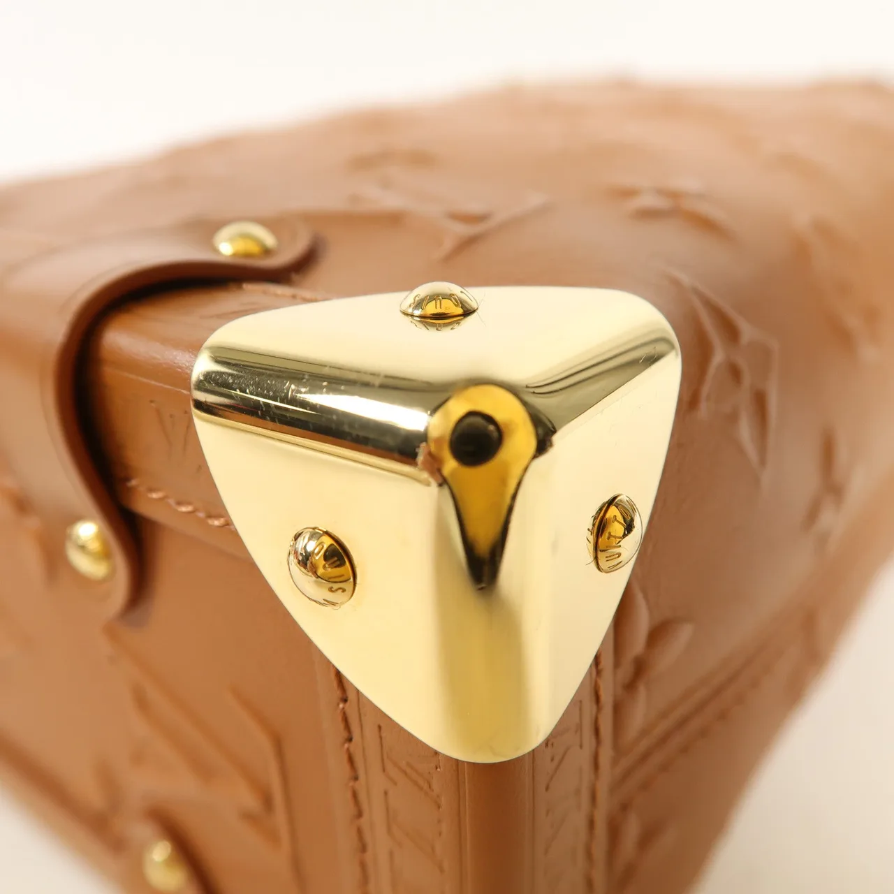 LOUIS VUITTON Side Trunk M21741 兩用包 皮革 棕色 / Sand 皮革 中古品A - 縮圖 12