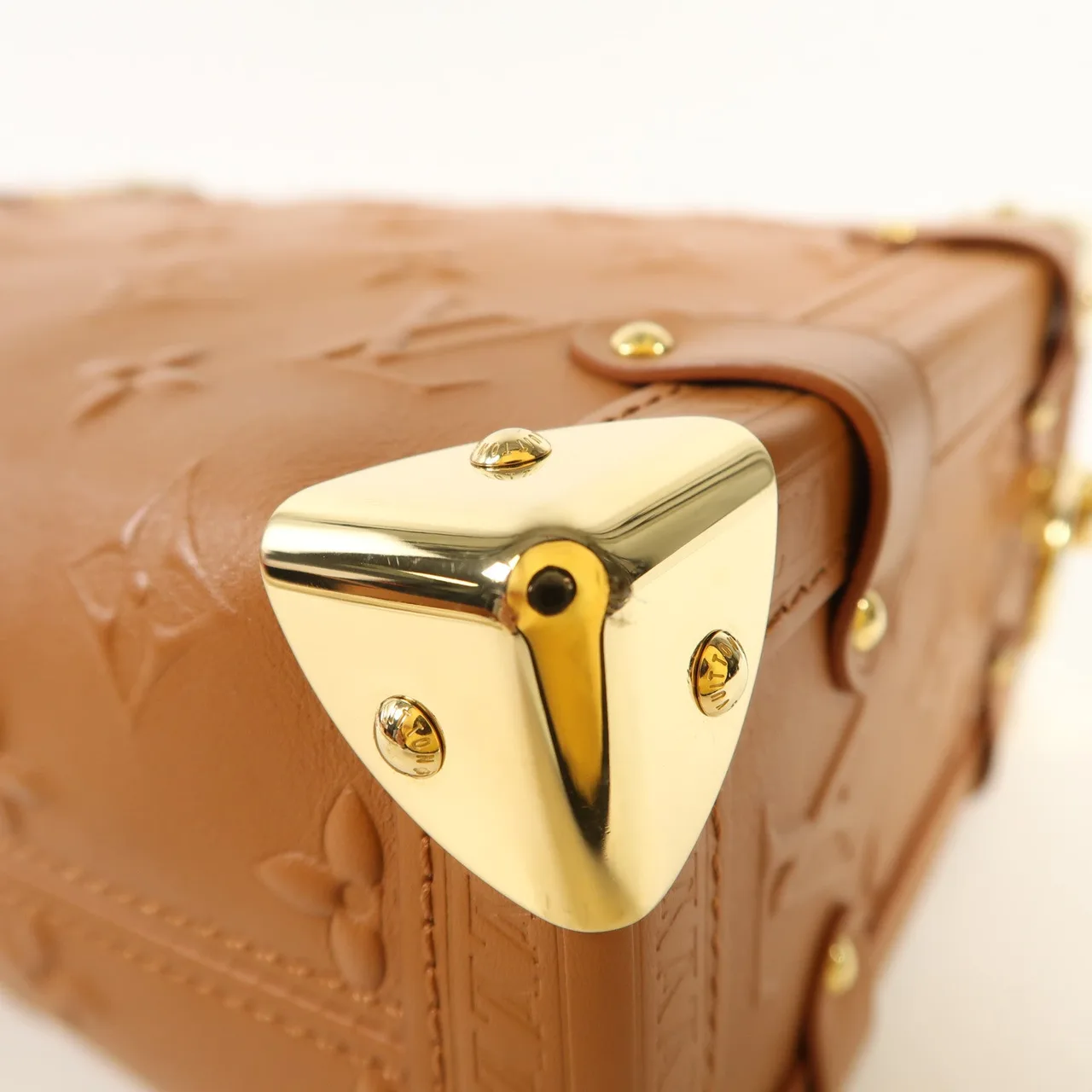 LOUIS VUITTON Side Trunk M21741 兩用包 皮革 棕色 / Sand 皮革 中古品A - 縮圖 13