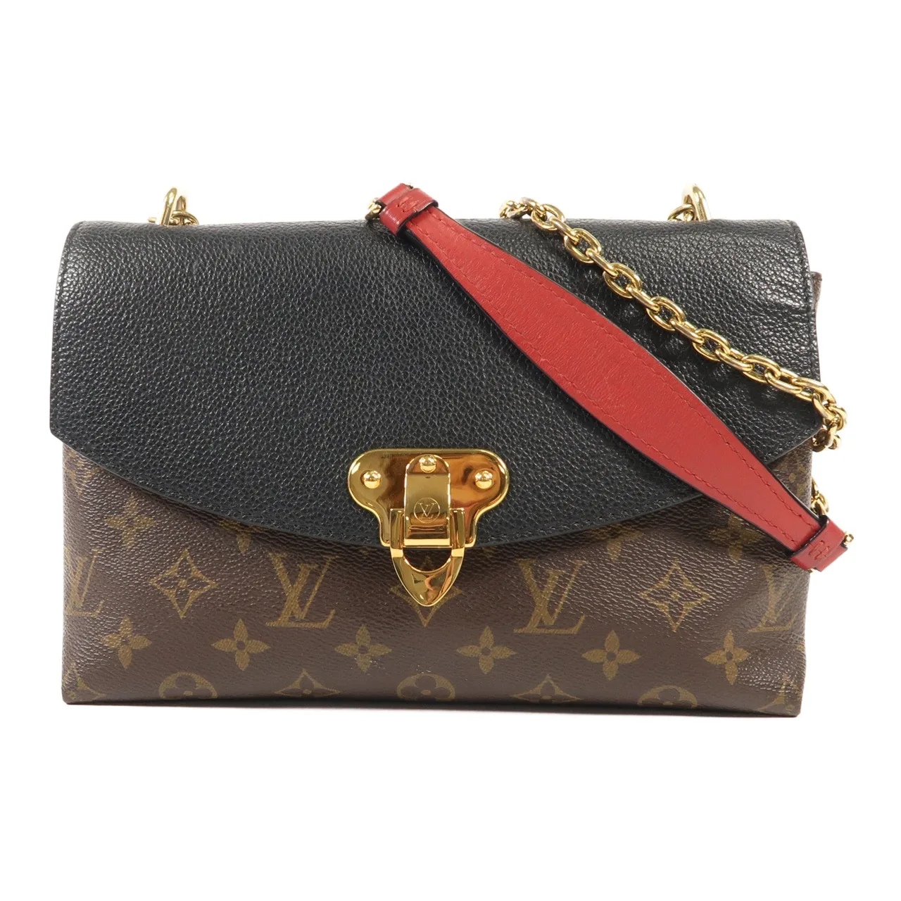 LOUIS VUITTON Saint Placide M43714 肩背包 塗層帆布 棕色 / Brown/Black