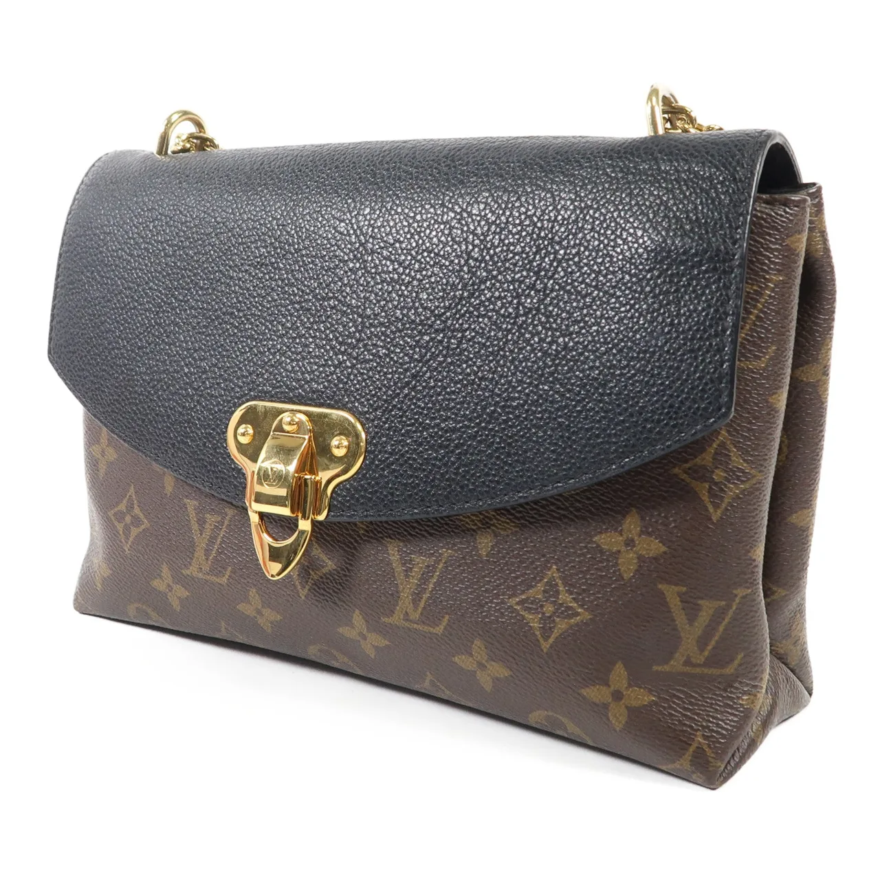 LOUIS VUITTON Saint Placide M43714 肩背包 塗層帆布 棕色 / Brown/Black 塗層帆布 中古品A - 縮圖 3