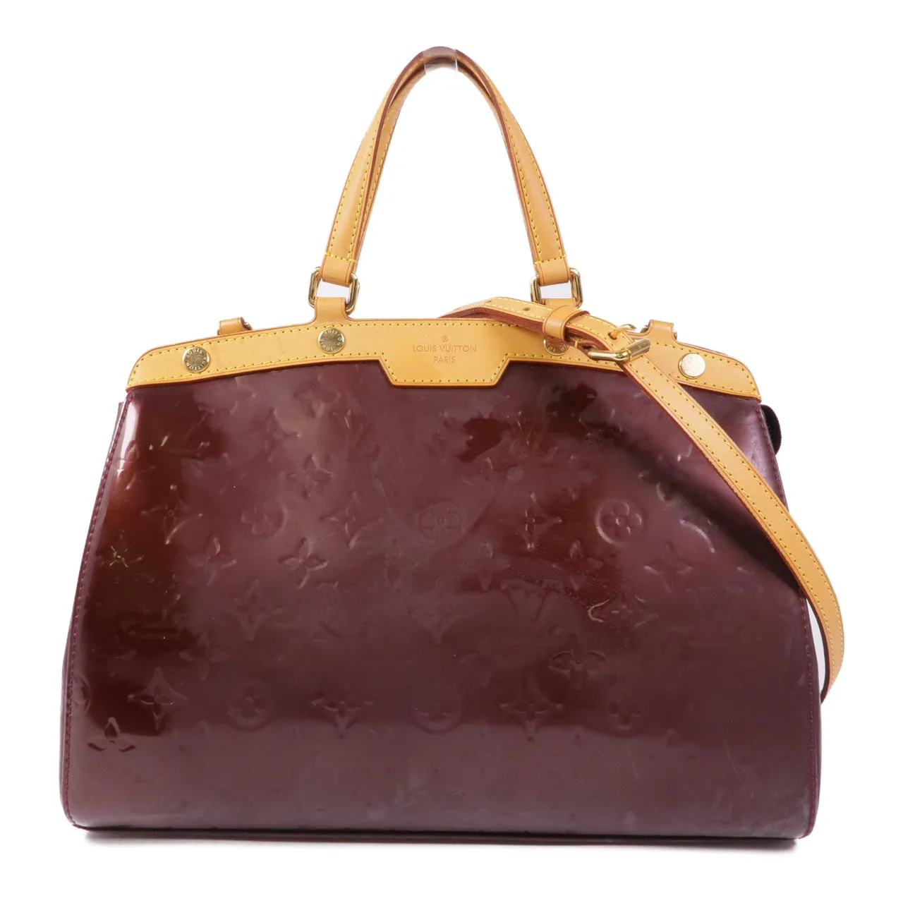 LOUIS VUITTON Brea M91690 兩用包 皮革 紅色 / Rouge Fauviste