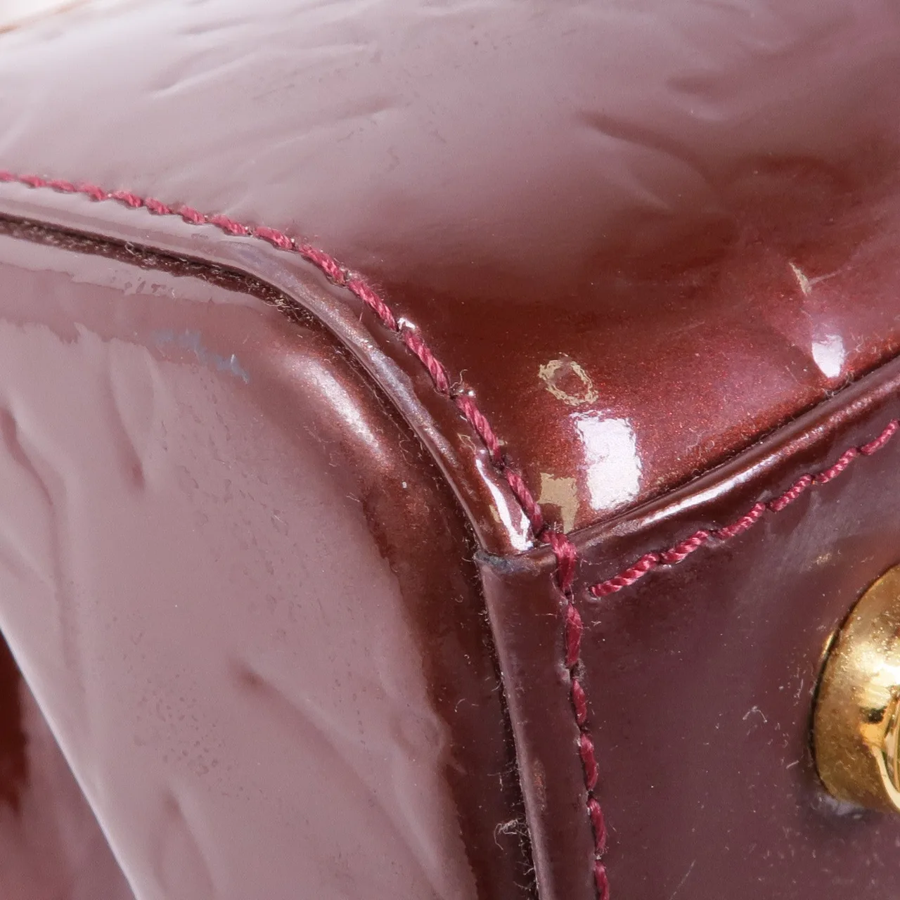 LOUIS VUITTON Brea M91690 兩用包 皮革 紅色 / Rouge Fauviste 皮革 中古品C - 縮圖 7