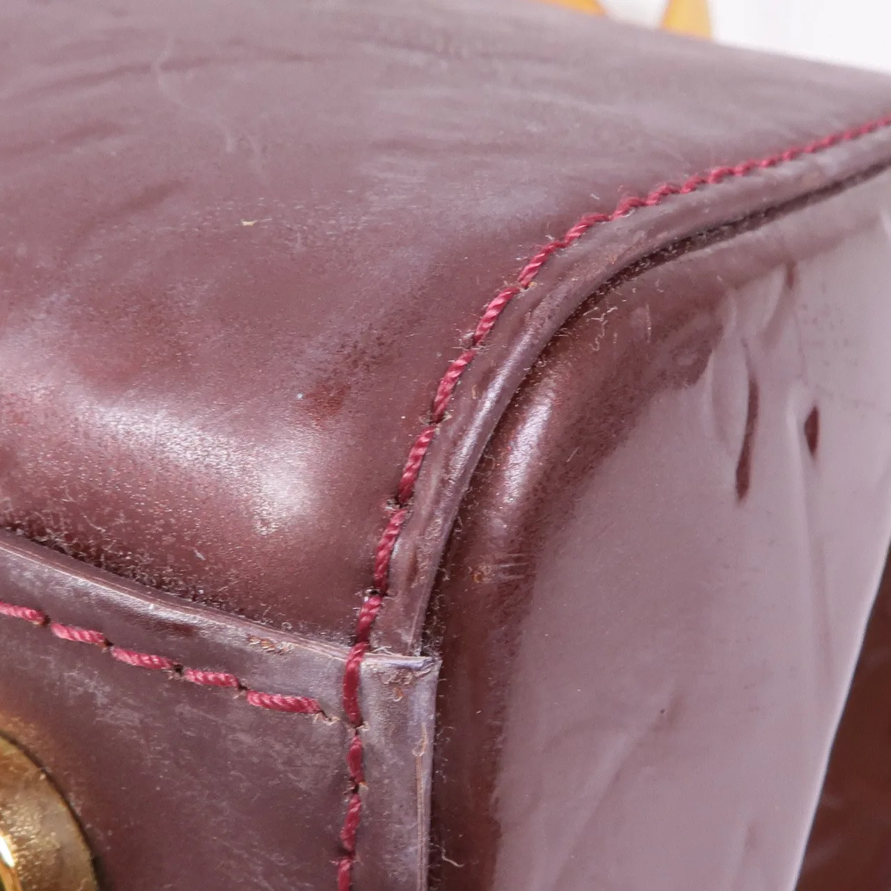 LOUIS VUITTON Brea M91690 兩用包 皮革 紅色 / Rouge Fauviste 皮革 中古品C - 縮圖 8