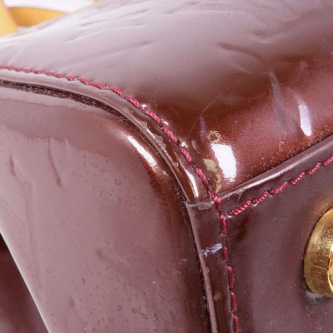 LOUIS VUITTON Brea M91690 兩用包 皮革 紅色 / Rouge Fauviste 皮革 中古品C - 縮圖 9