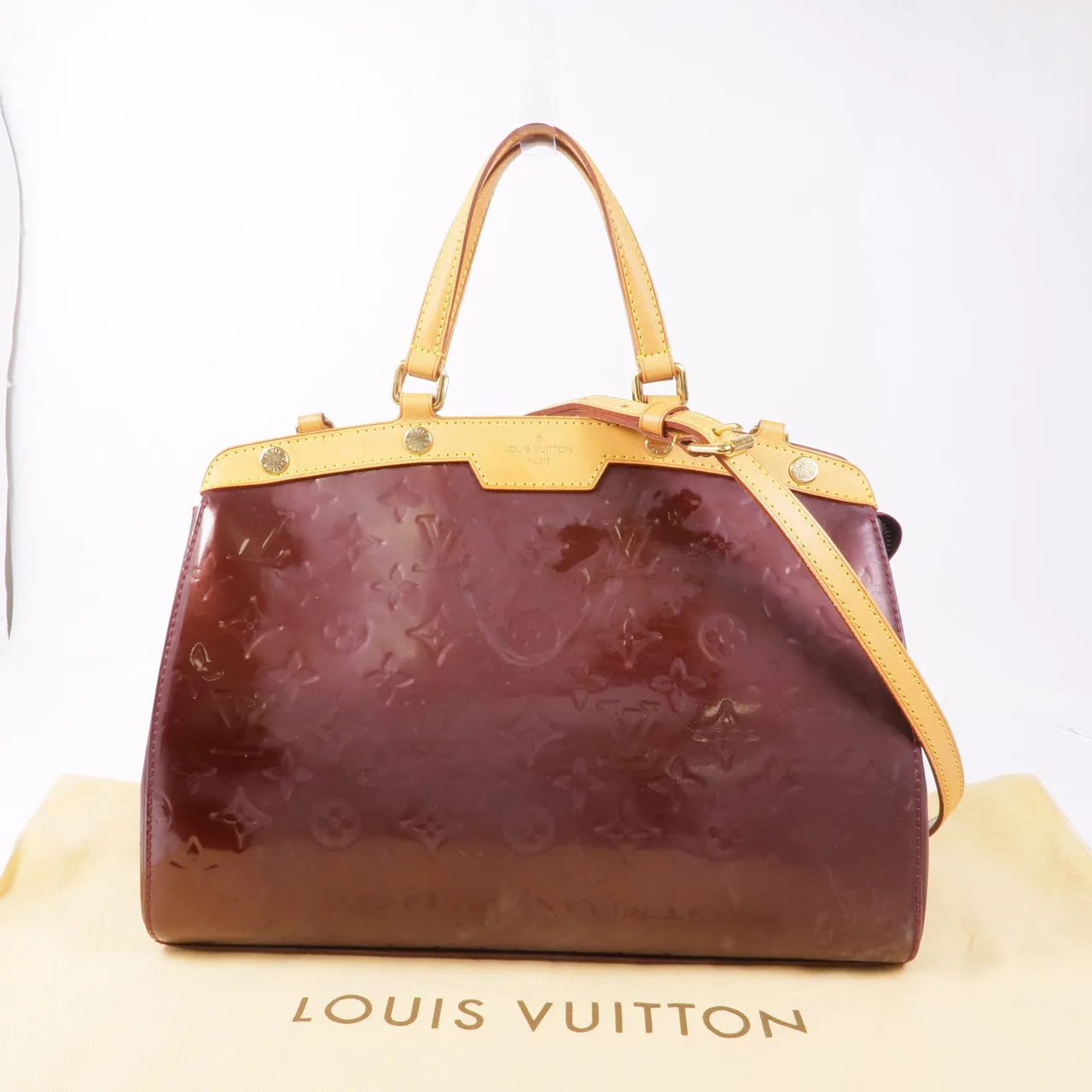 LOUIS VUITTON Brea M91690 兩用包 皮革 紅色 / Rouge Fauviste 皮革 中古品C - 縮圖 18