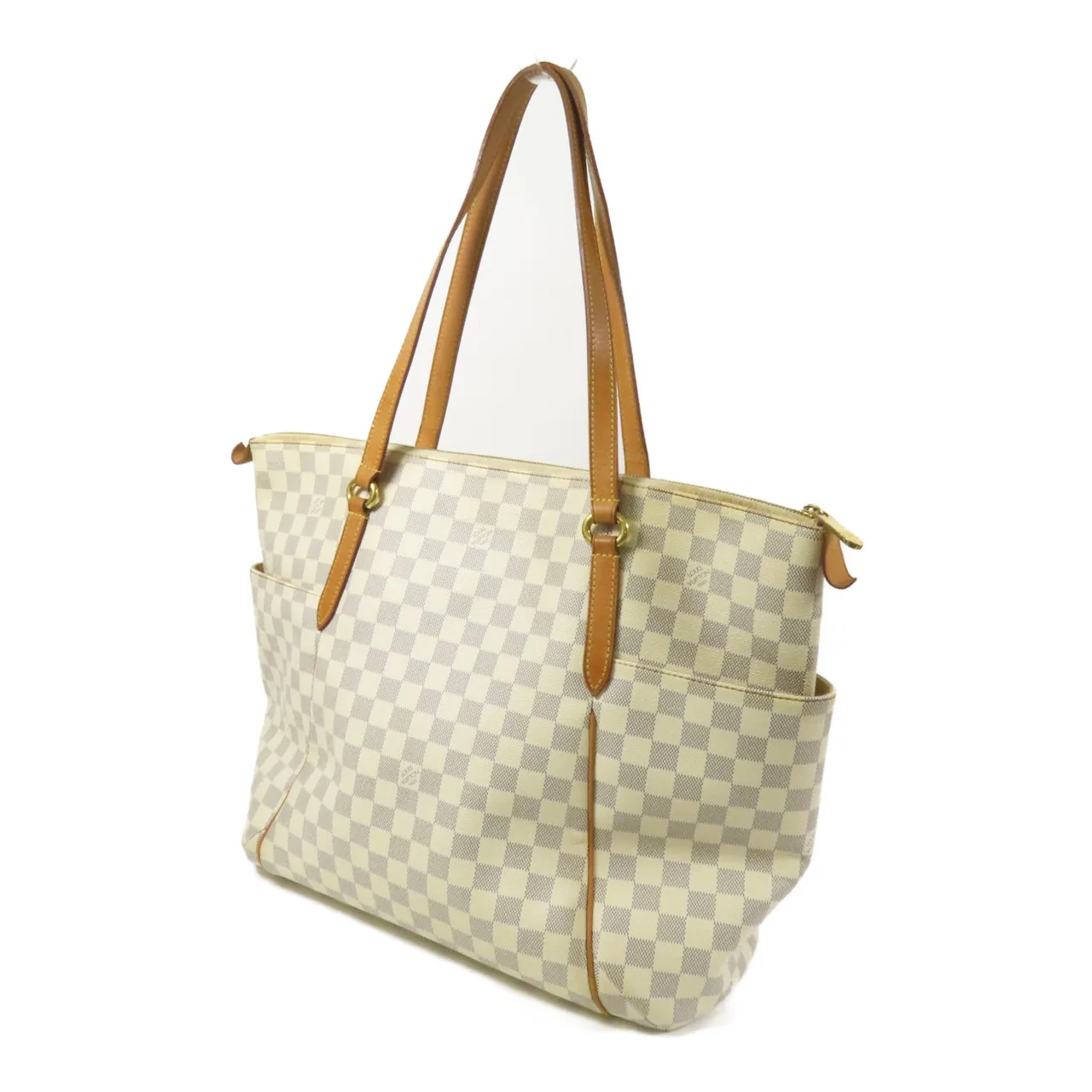 LOUIS VUITTON Totally N51263 肩背包 塗層帆布 白色 / Grey/White 塗層帆布 中古品B - 縮圖 3