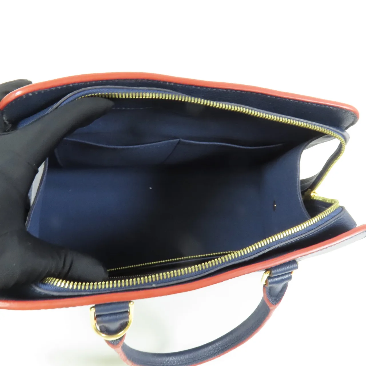 LOUIS VUITTON M51239 兩用包 牛皮 海軍藍 / Andigo Blue/Red 牛皮 中古品C - 縮圖 5