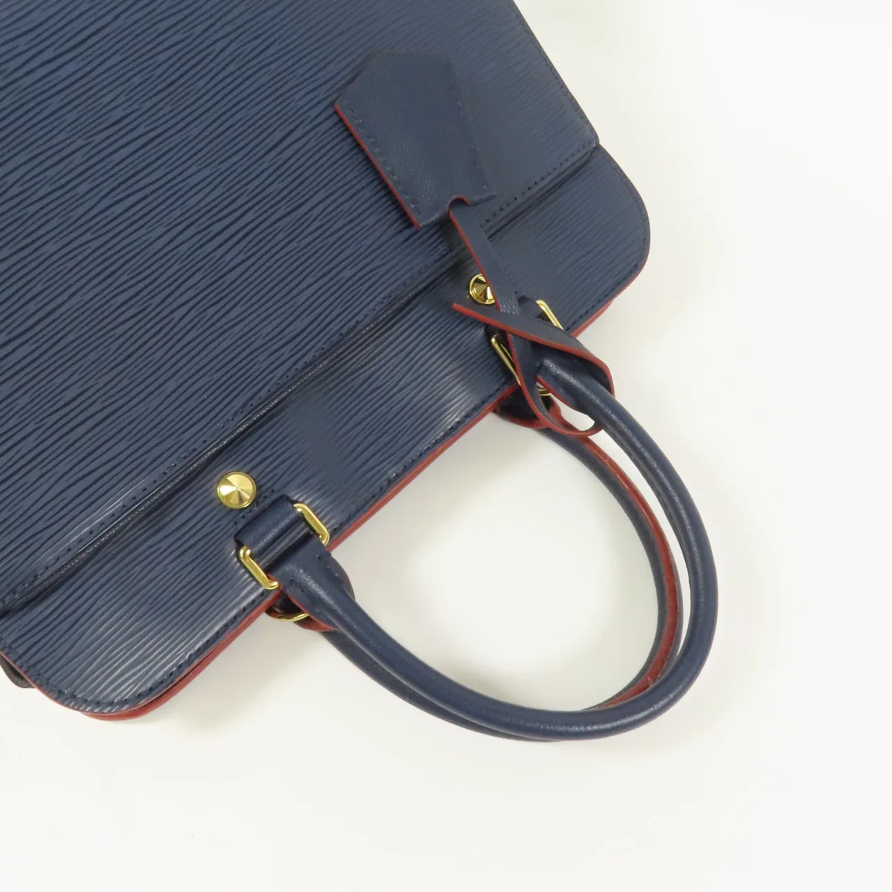 LOUIS VUITTON M51239 兩用包 牛皮 海軍藍 / Andigo Blue/Red 牛皮 中古品C - 縮圖 6