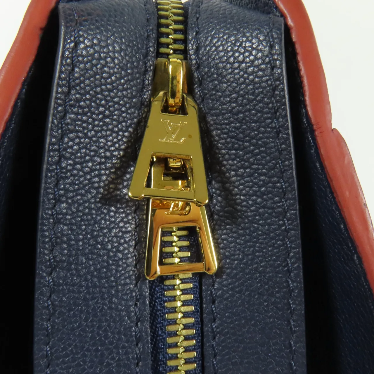 LOUIS VUITTON M51239 兩用包 牛皮 海軍藍 / Andigo Blue/Red 牛皮 中古品C - 縮圖 11