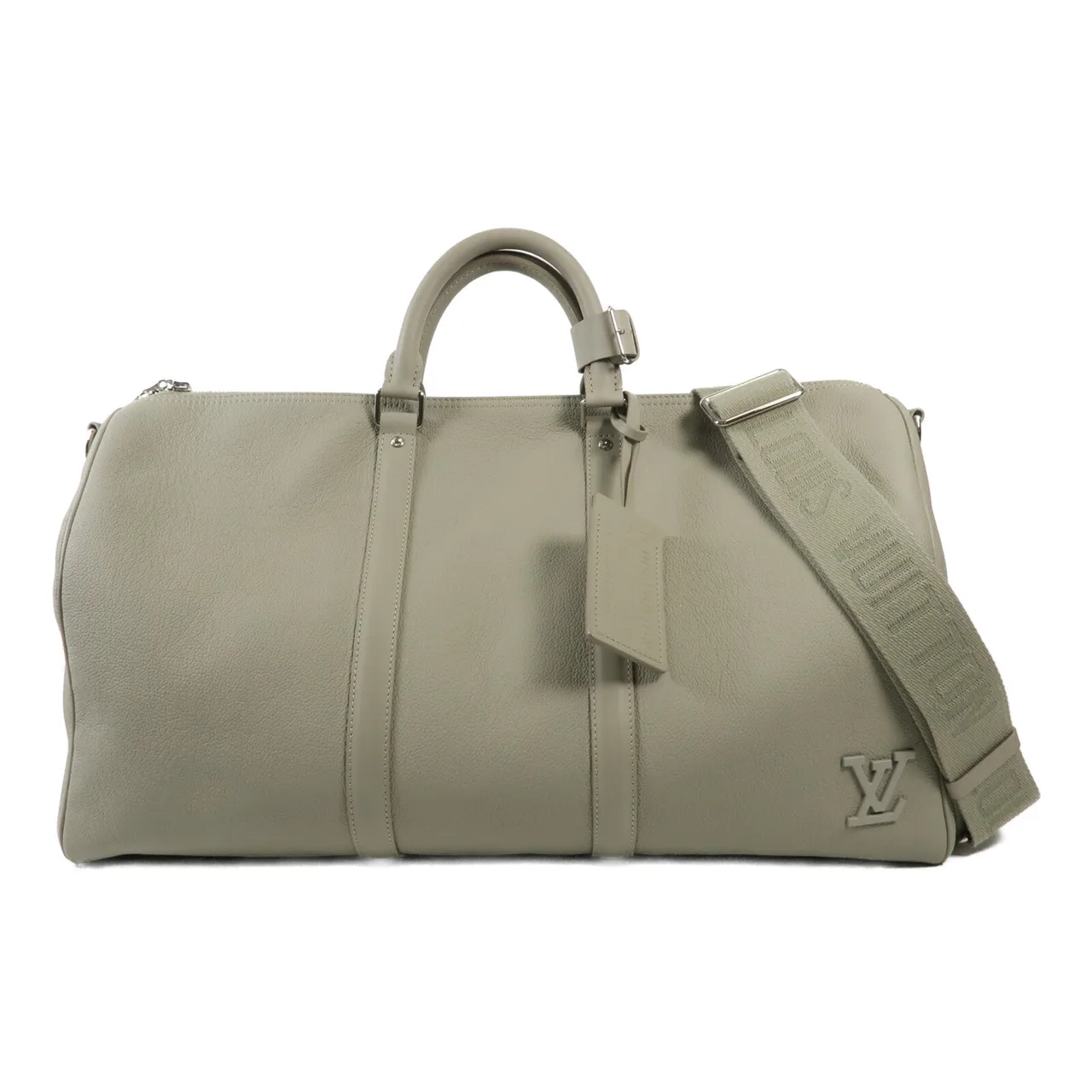 LOUIS VUITTON Keepall M22609 兩用包 牛皮 灰色 / Grey