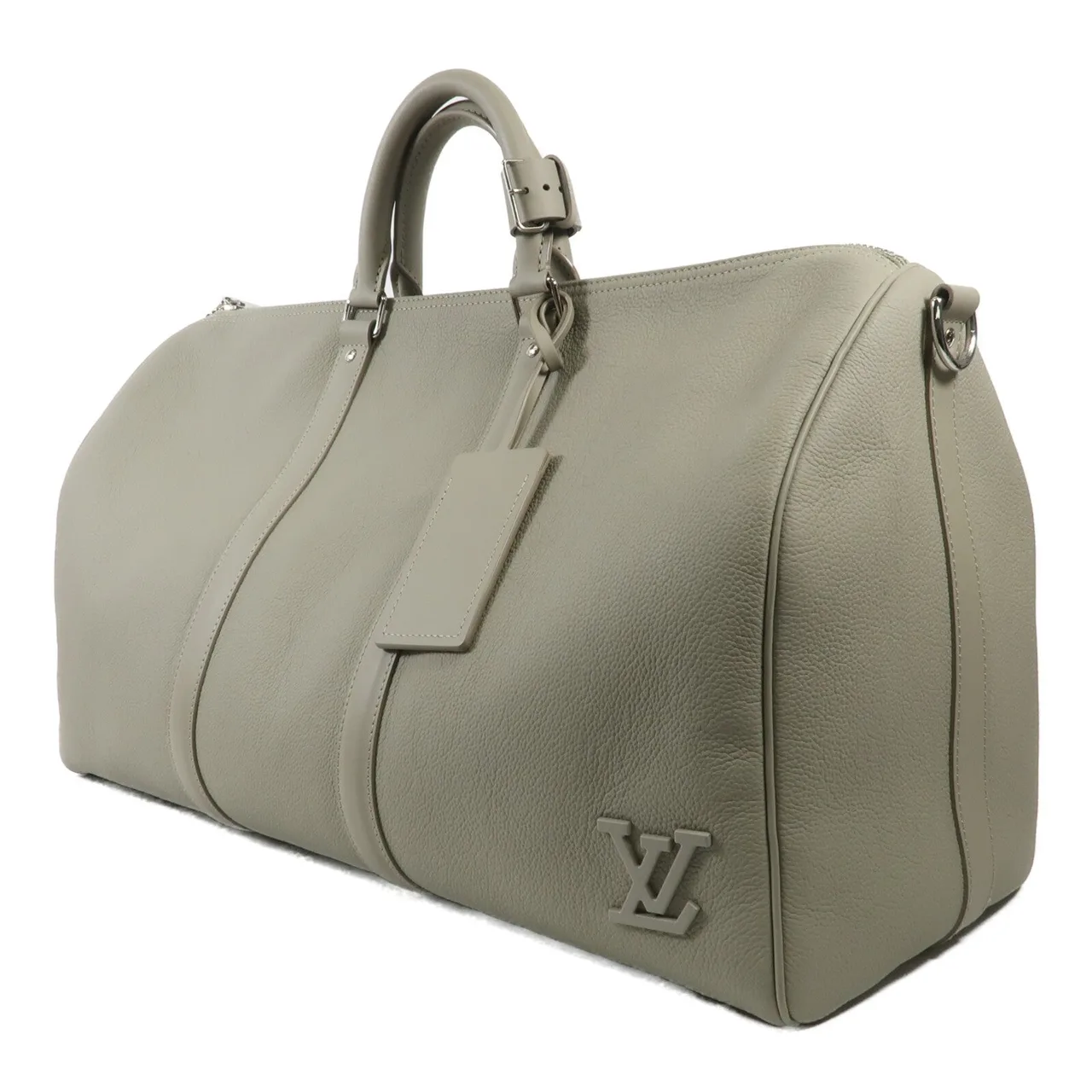 LOUIS VUITTON Keepall M22609 兩用包 牛皮 灰色 / Grey 牛皮 中古品A - 縮圖 3