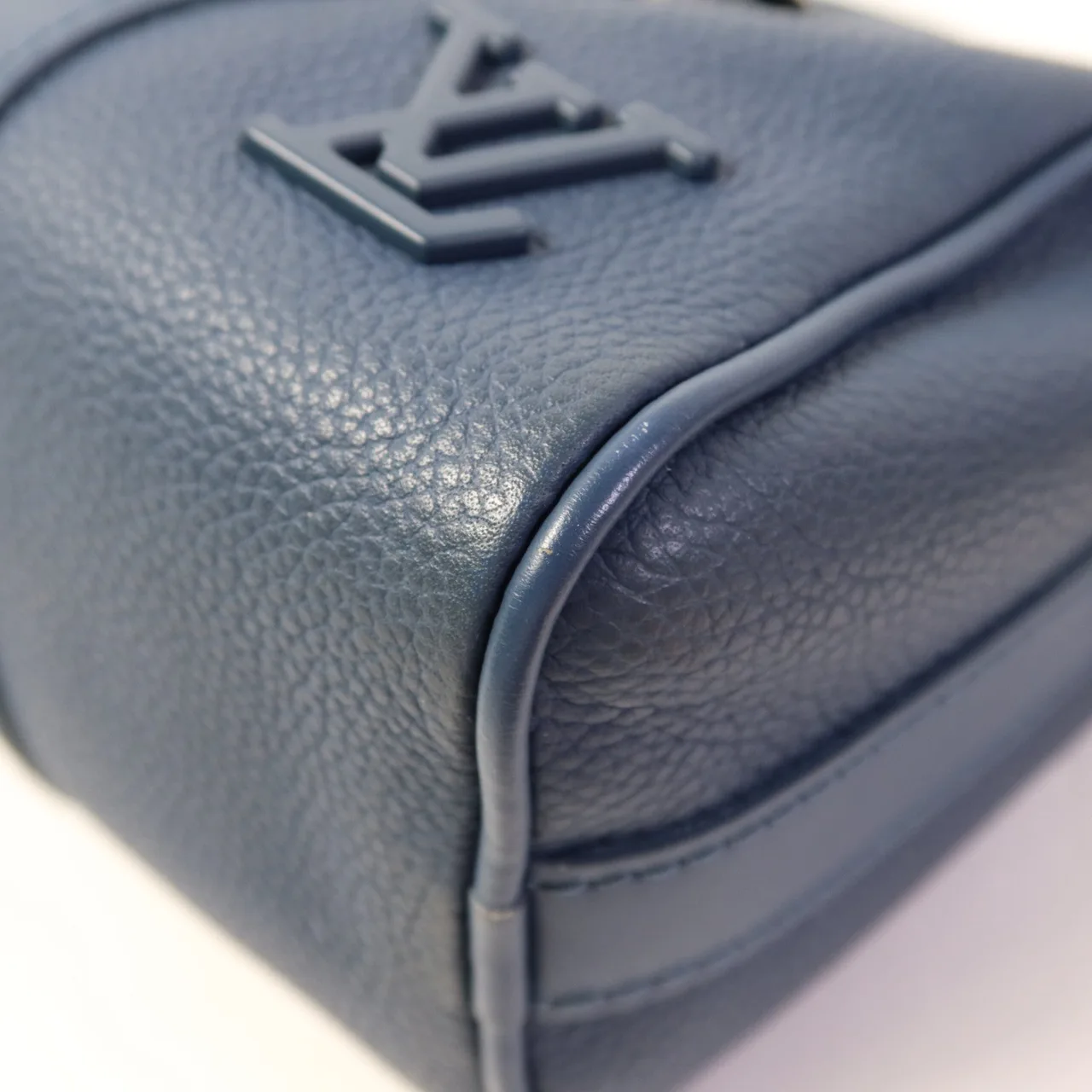 LOUIS VUITTON Keepall M81003 兩用包 皮革 藍色 / Blue 皮革 中古品B - 縮圖 12