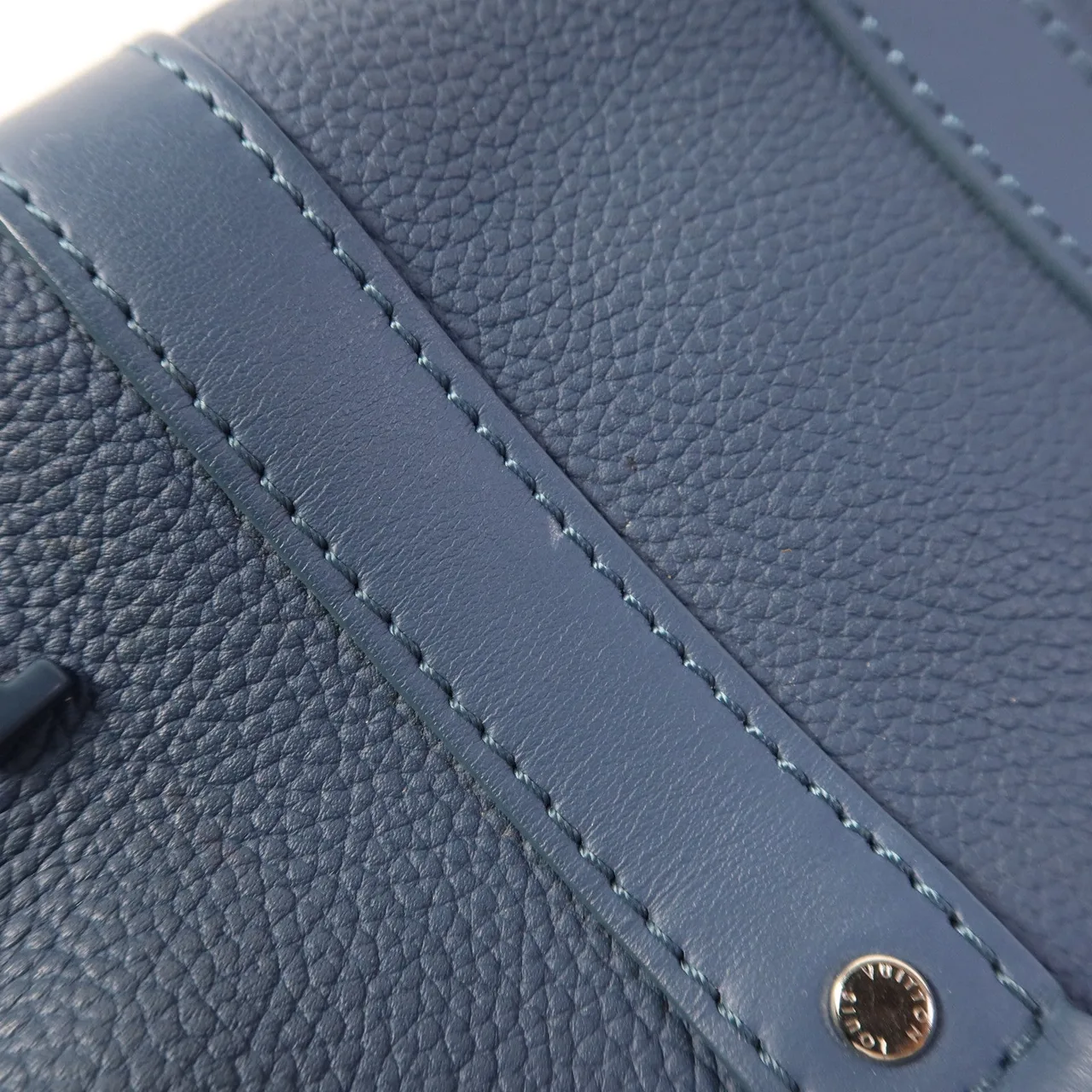 LOUIS VUITTON Keepall M81003 兩用包 皮革 藍色 / Blue 皮革 中古品B - 縮圖 16