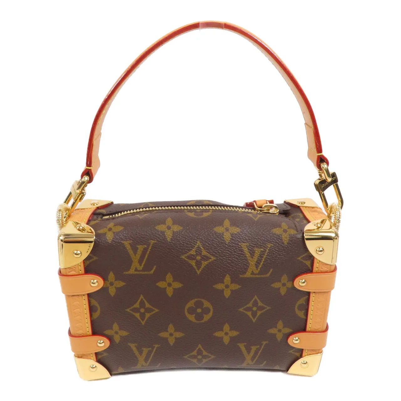 LOUIS VUITTON Side Trunk M46815 兩用包 塗層帆布 棕色 / Brown 塗層帆布 中古品A - 縮圖 2
