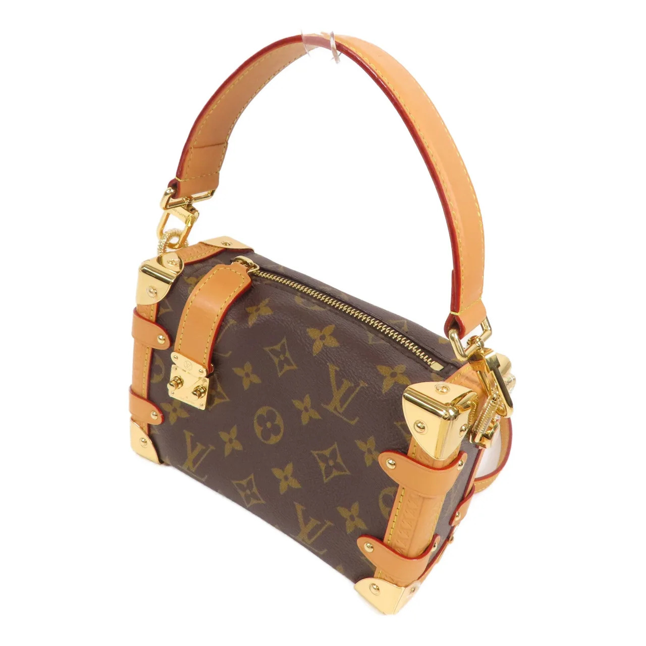 LOUIS VUITTON Side Trunk M46815 兩用包 塗層帆布 棕色 / Brown 塗層帆布 中古品A - 縮圖 3