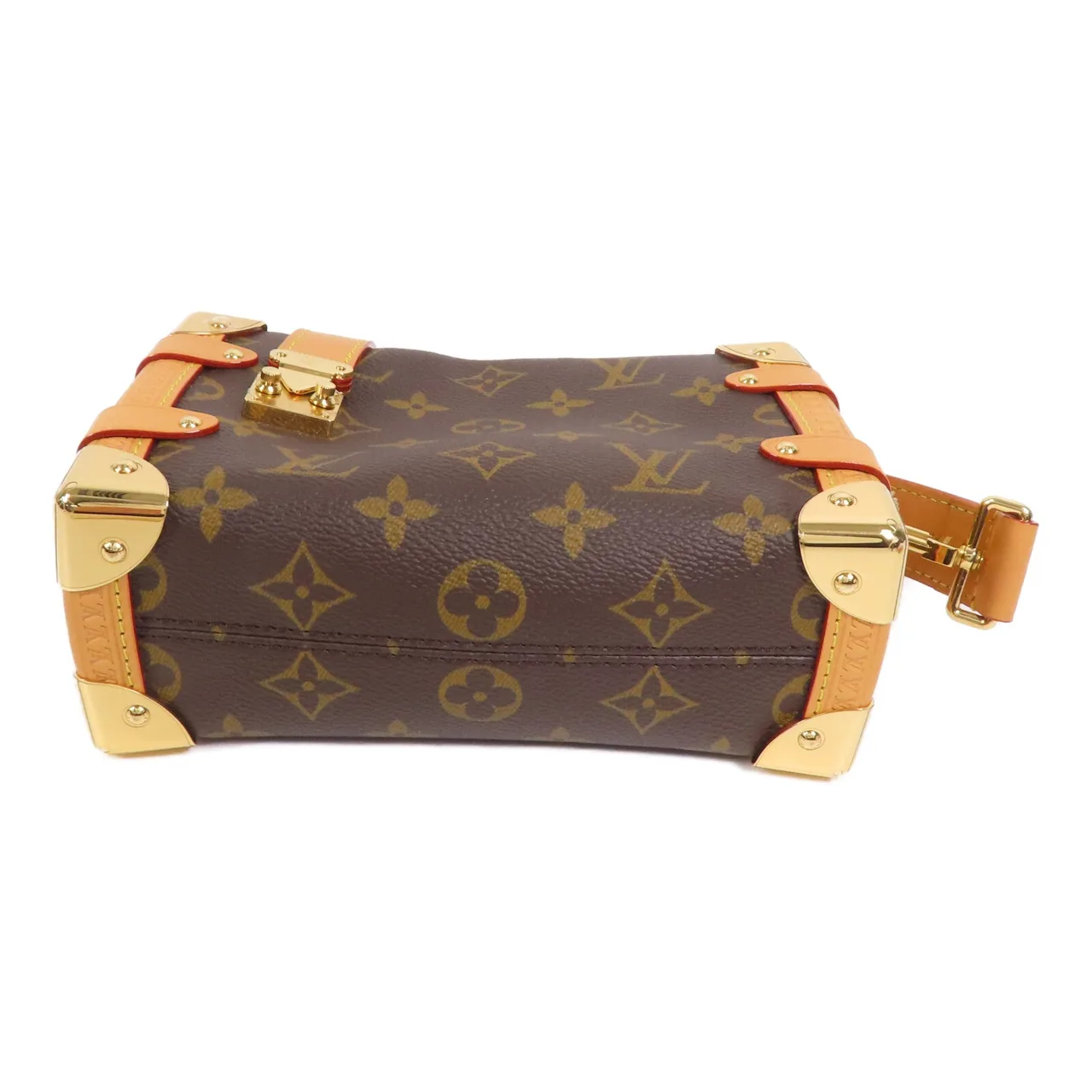 LOUIS VUITTON Side Trunk M46815 兩用包 塗層帆布 棕色 / Brown 塗層帆布 中古品A - 縮圖 4